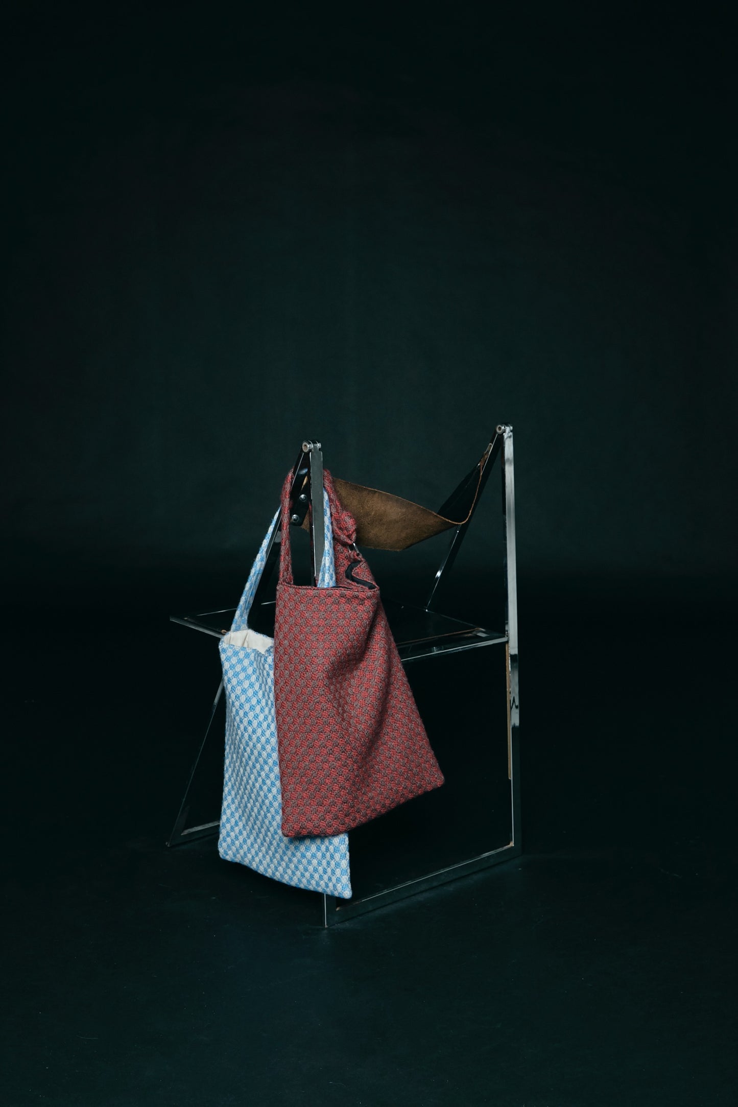 Dobby weave tote bag / Bordeaux