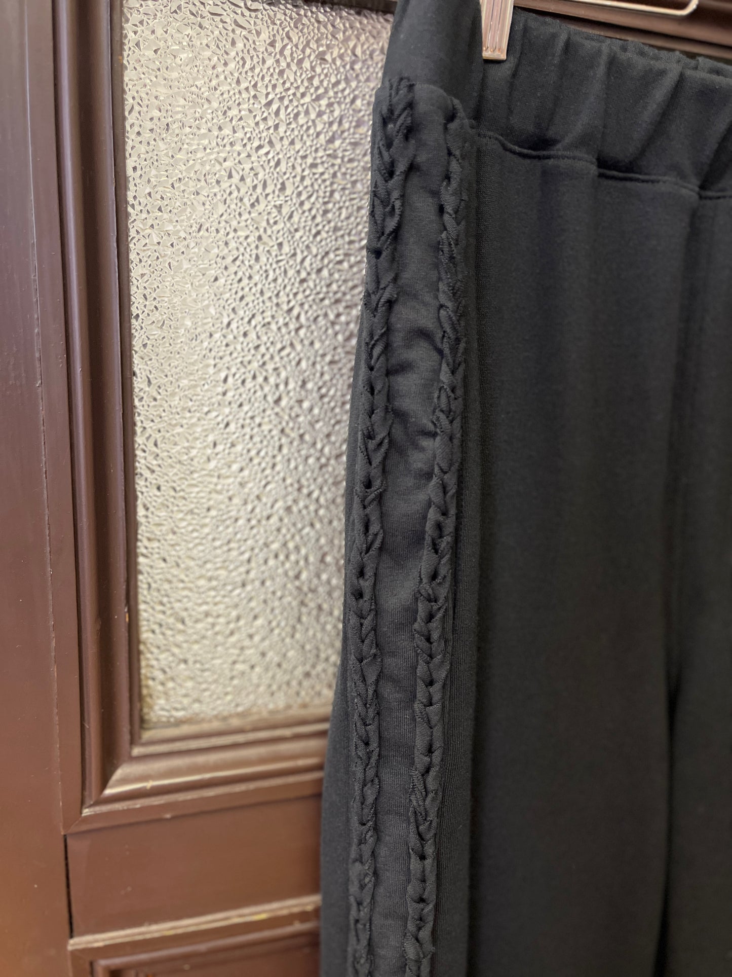 Pulled knitting Jersey Pants
