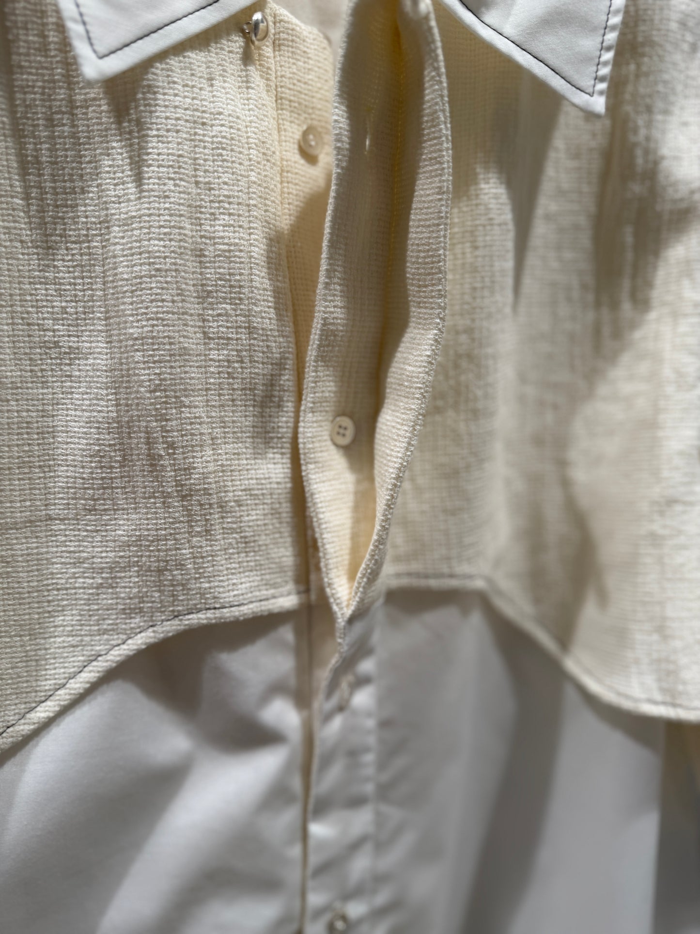 【Pre order】Panama woven shirt / White