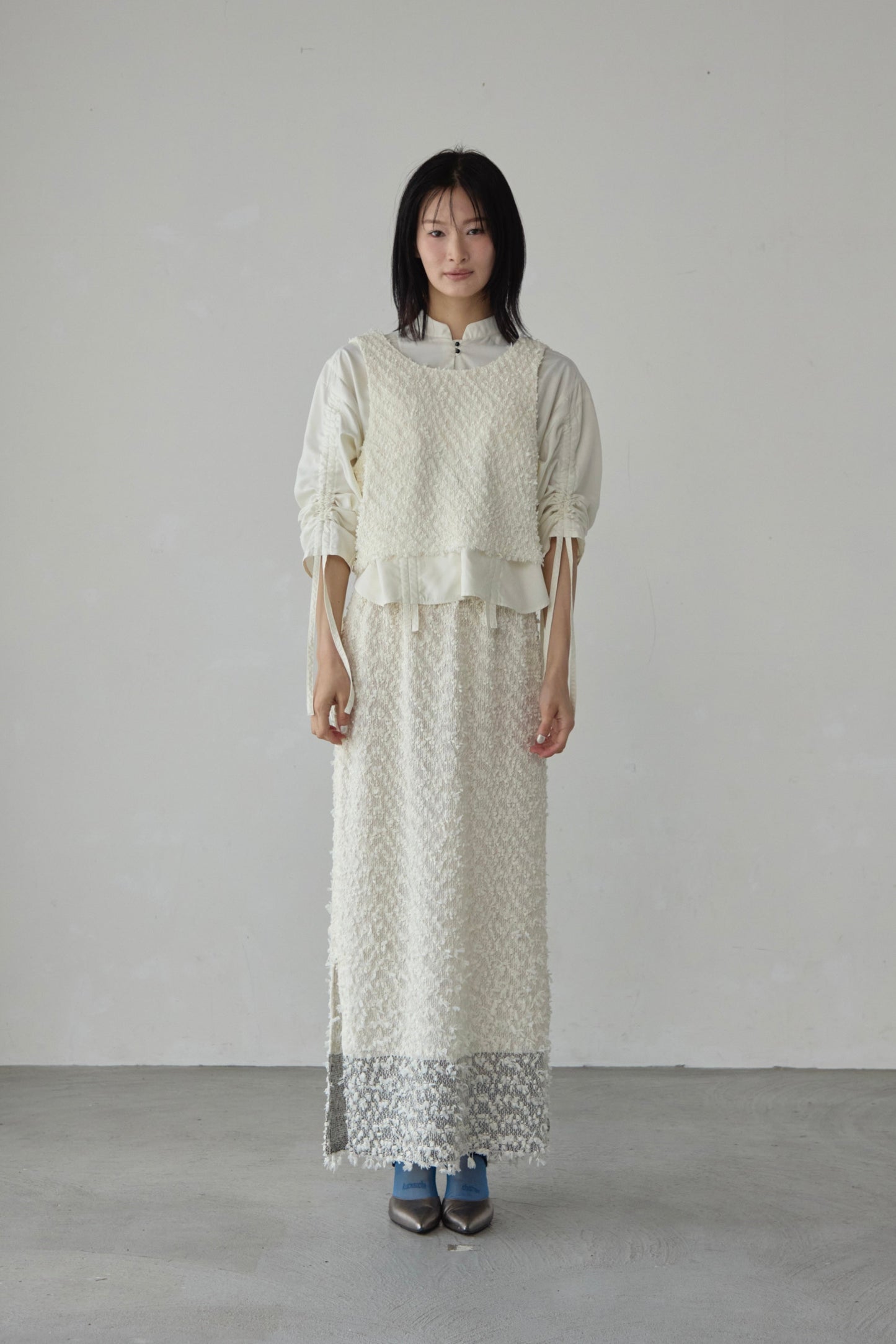 【Pre order】 Washi tweed vest