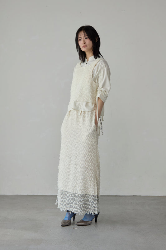 【Pre order】 Washi tweed skirt