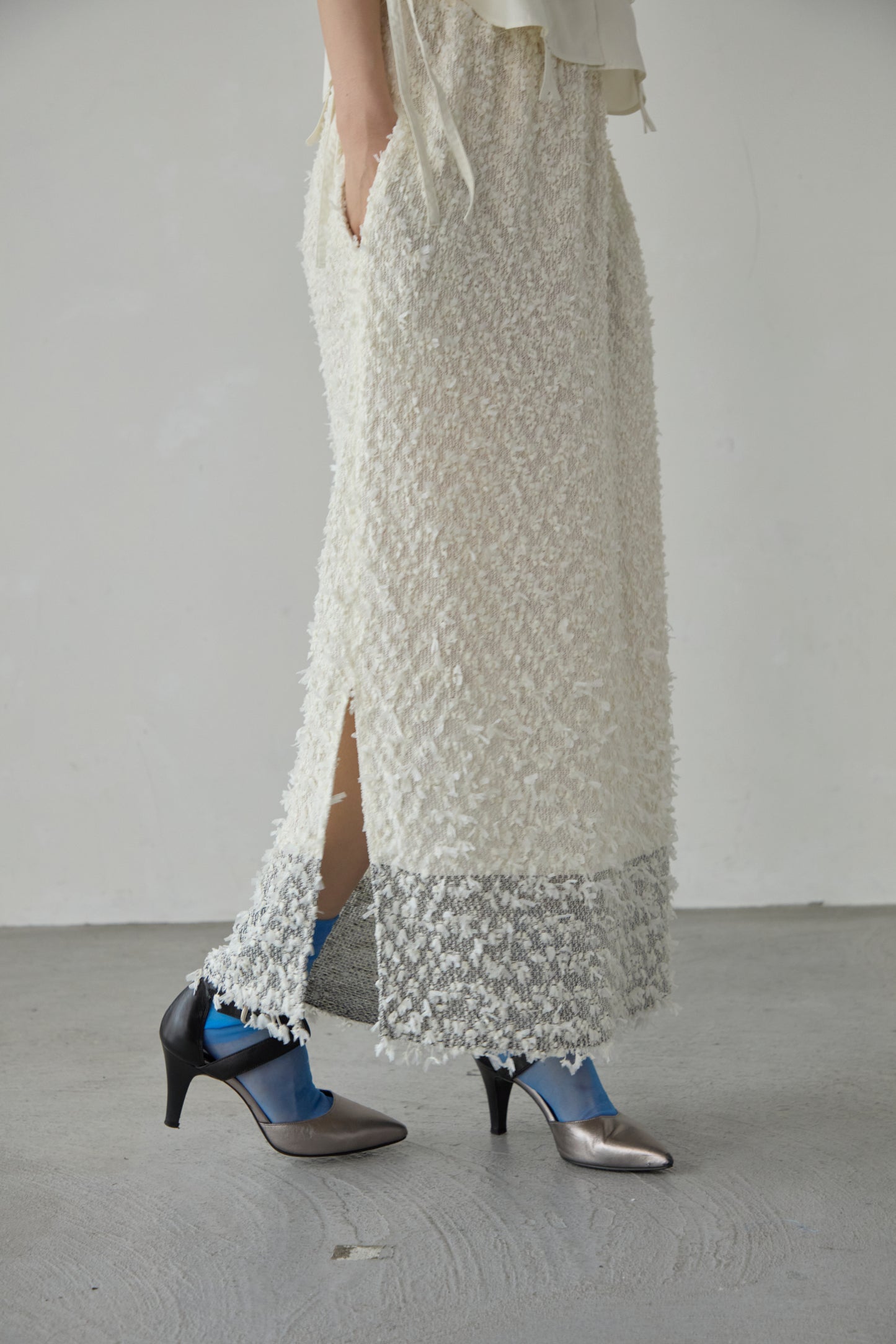 【Pre order】 Washi tweed skirt