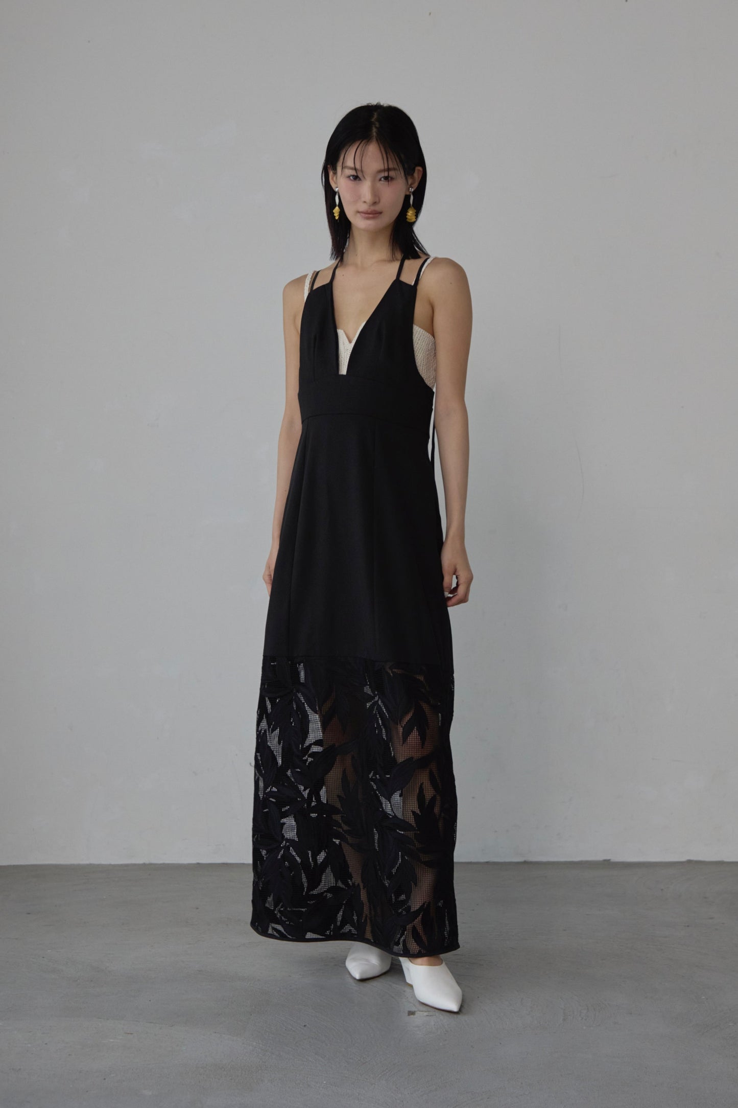 【Pre order】 leaf Camisole Dress