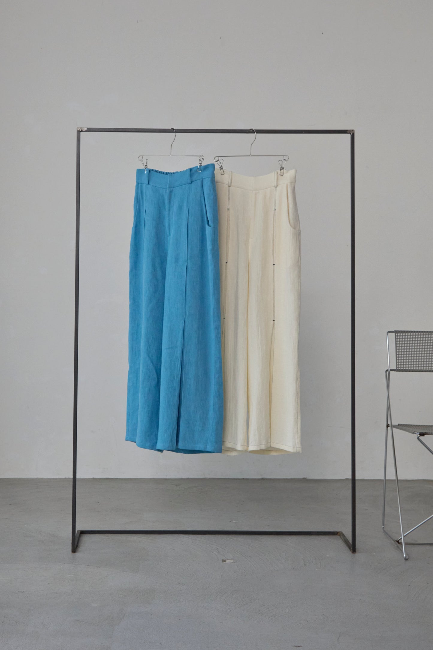 【Pre order】Panama woven pants / White