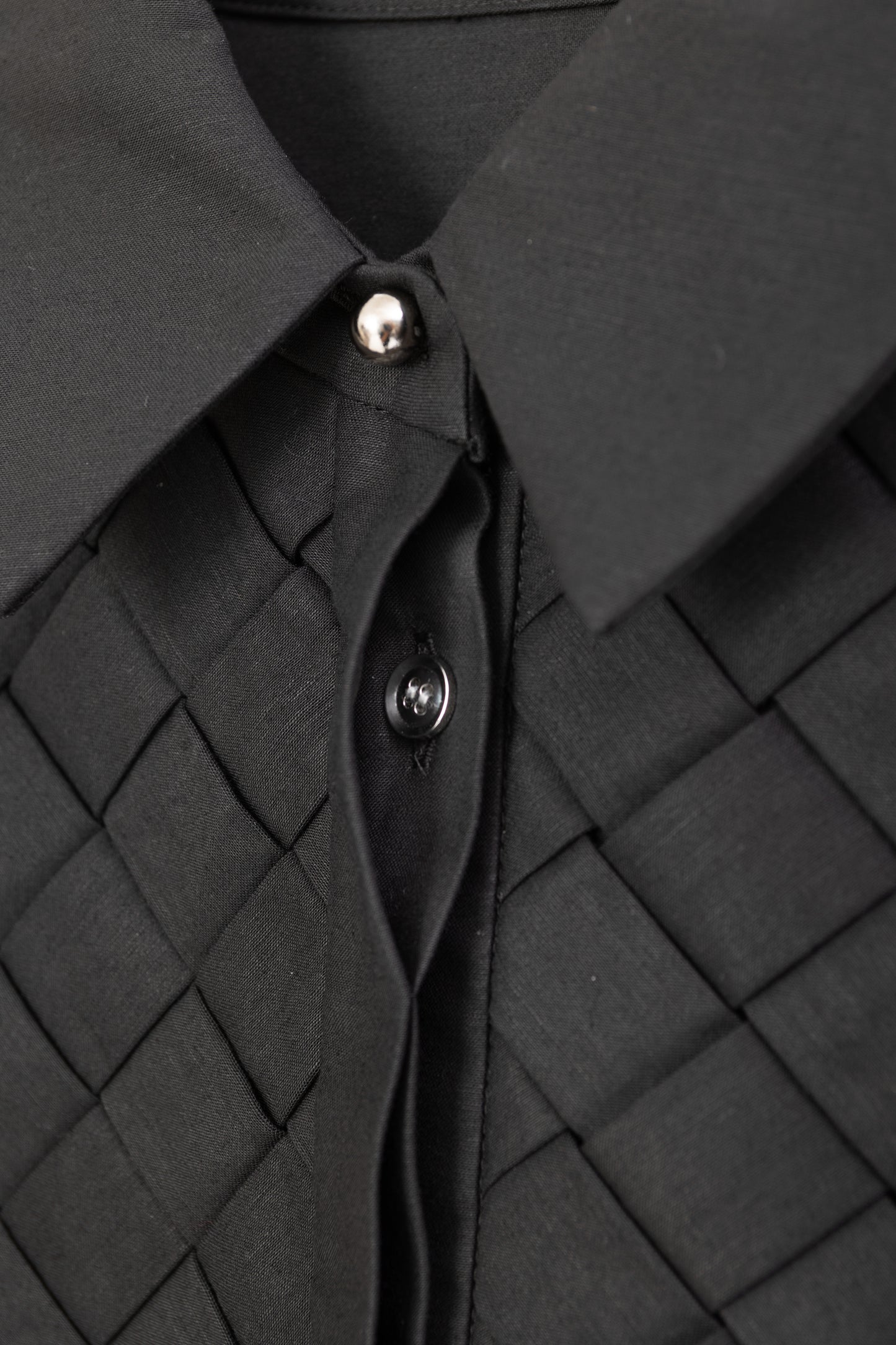 Basket weaving dress / Black