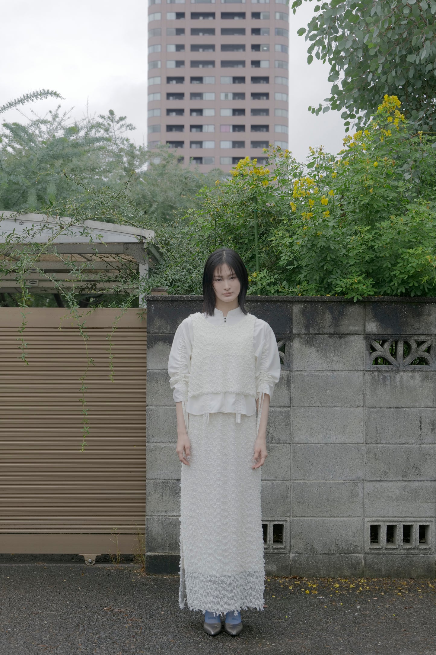 【Pre order】 Washi tweed skirt