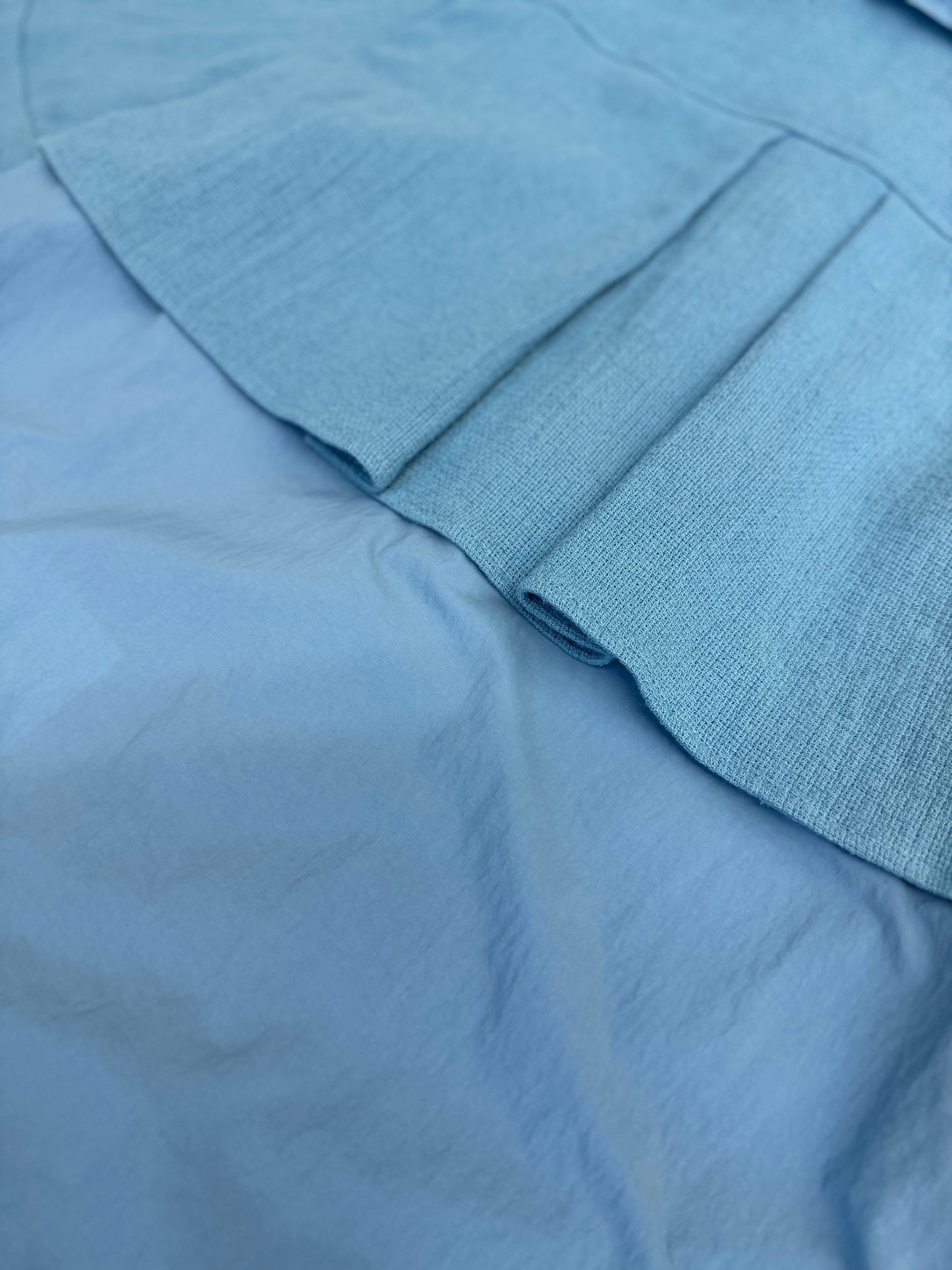 Panama woven shirt / Blue
