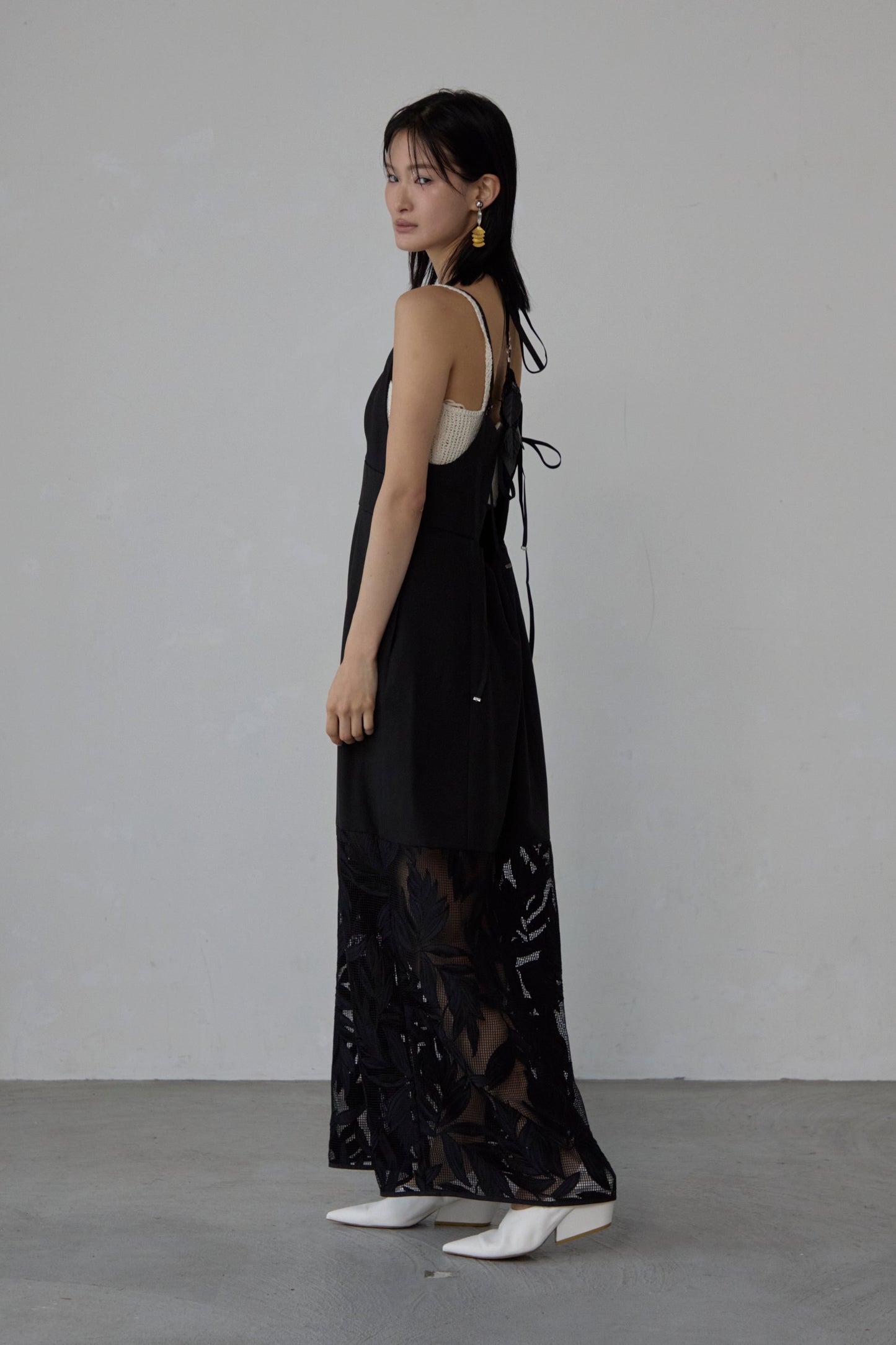 【Pre order】 leaf Camisole Dress