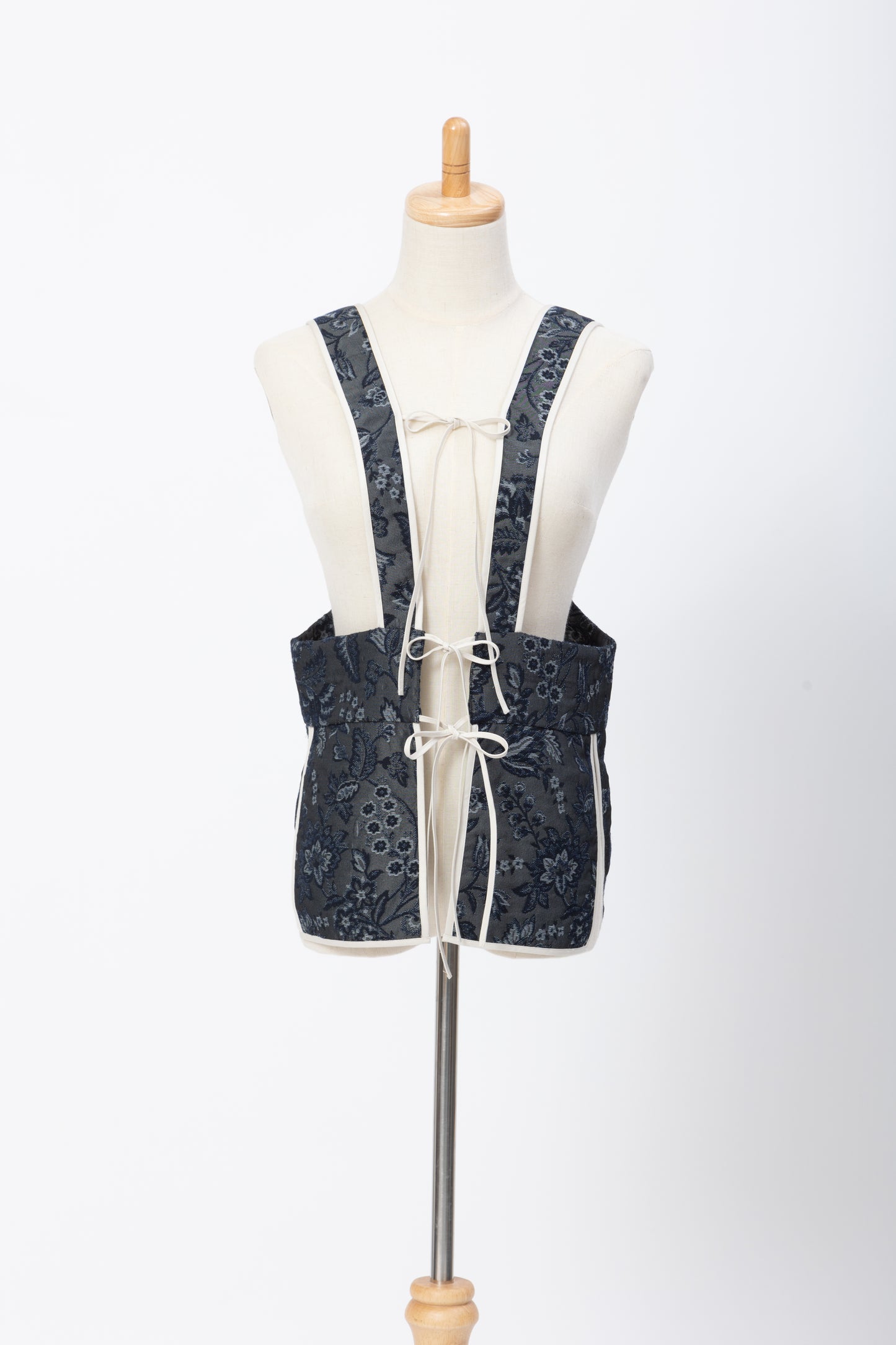 Jaquard Corset Vest / Black
