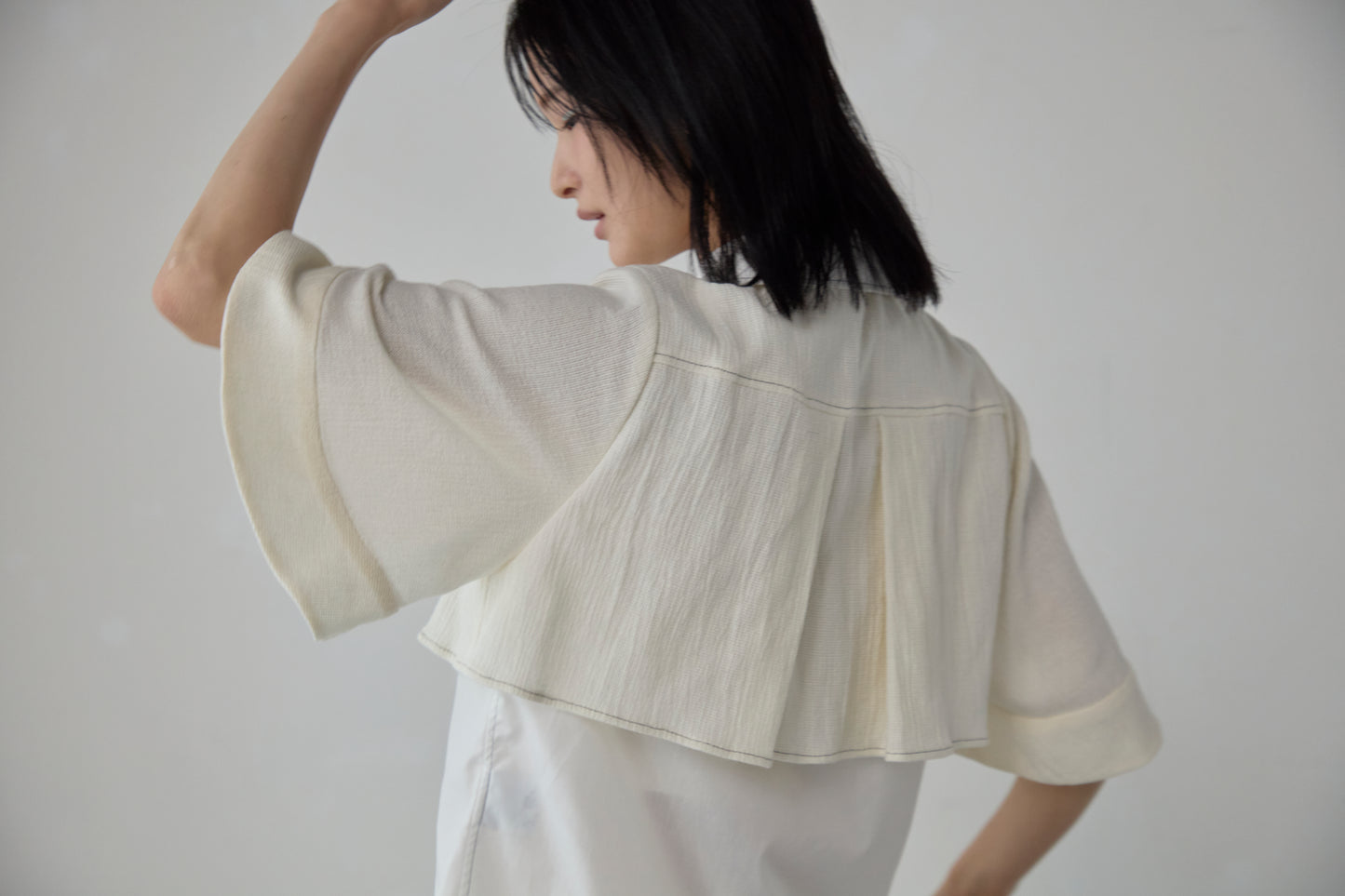 【Pre order】Panama woven shirt / White