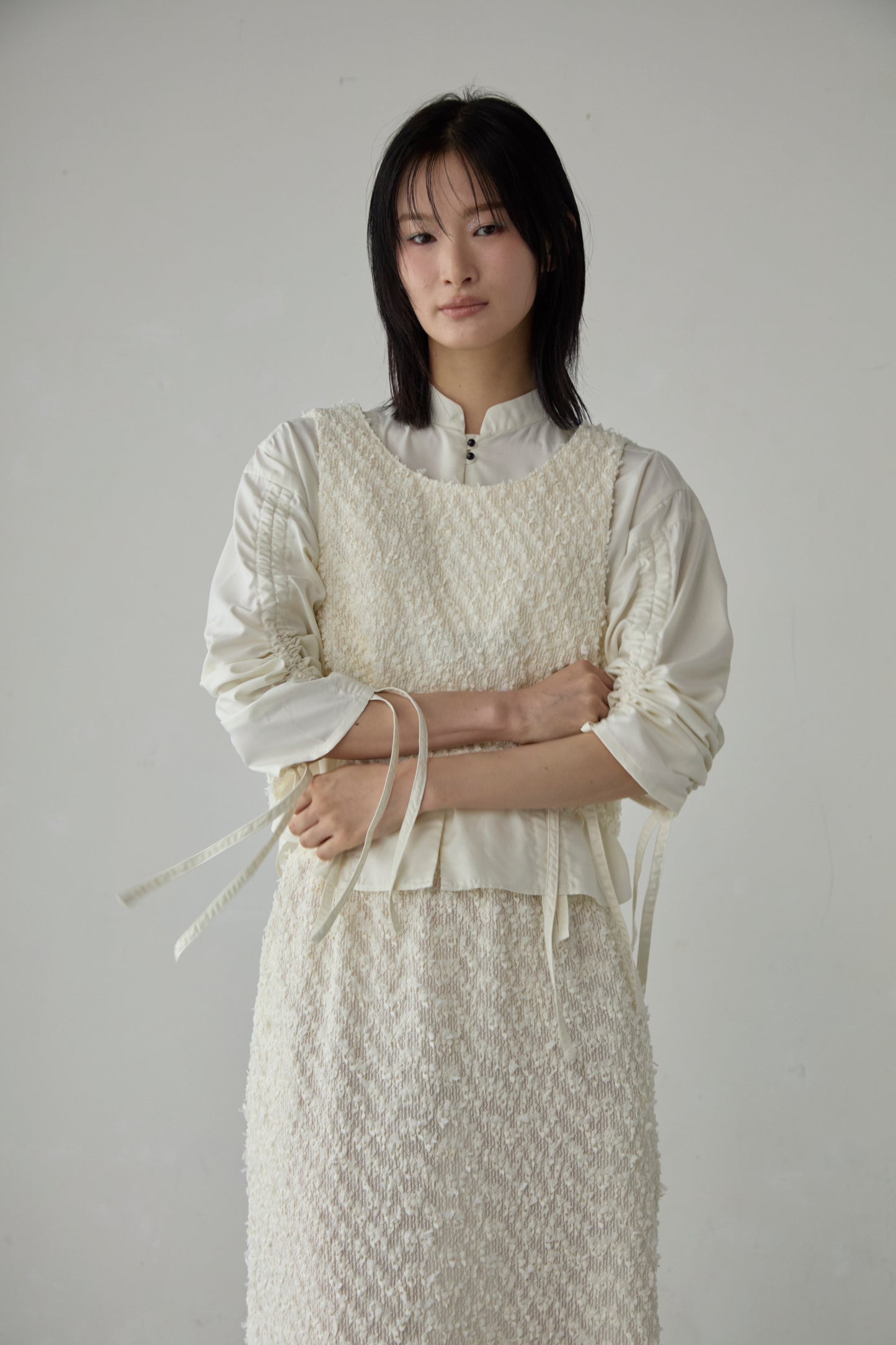 【Pre order】 Washi tweed vest