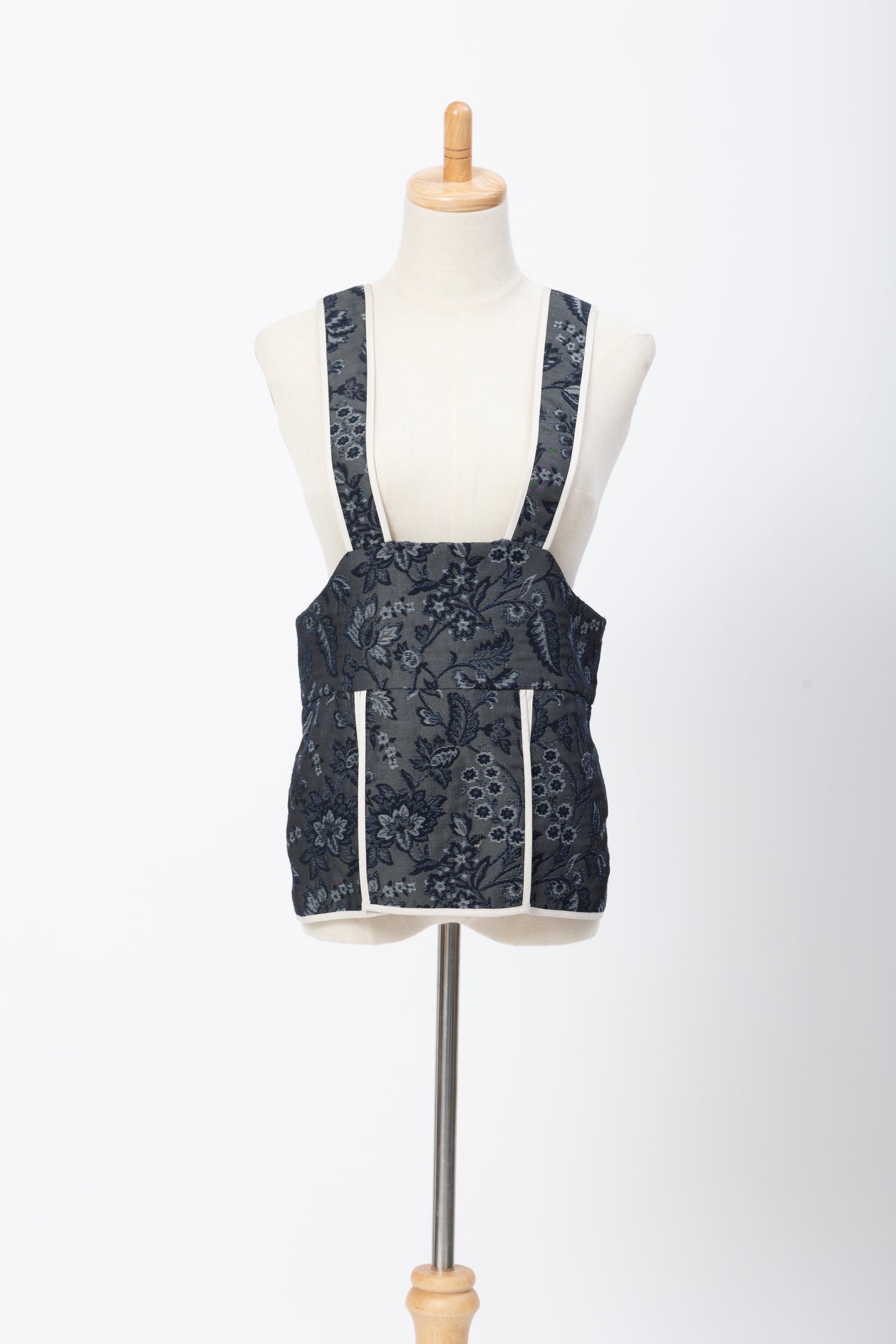 Jaquard Corset Vest / Black