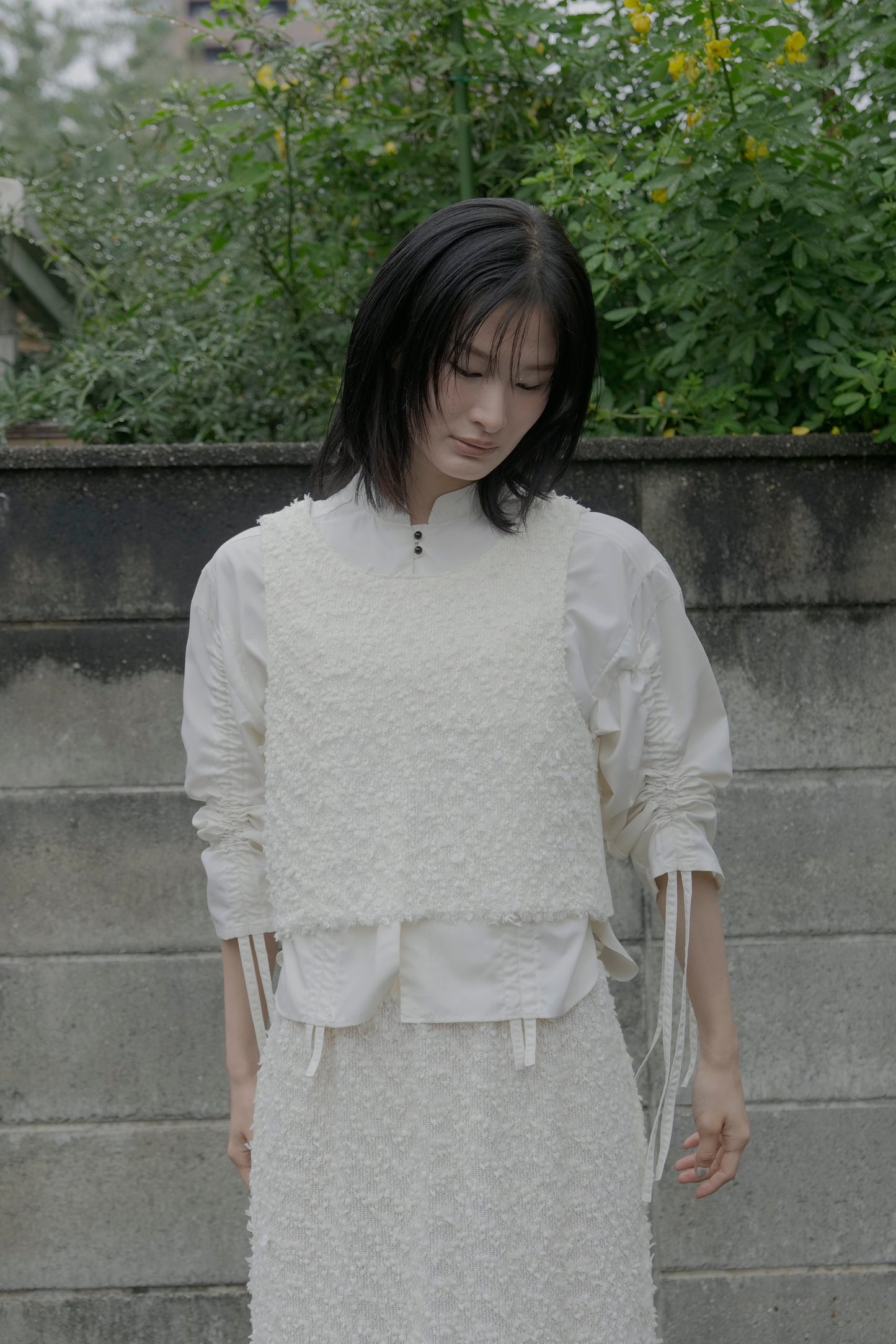 【Pre order】 Washi tweed vest