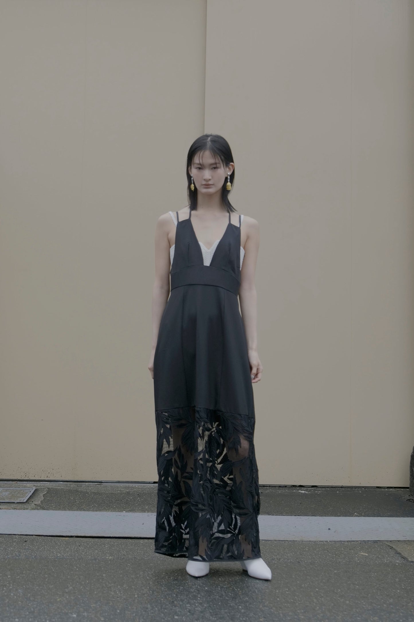 【Pre order】 leaf Camisole Dress