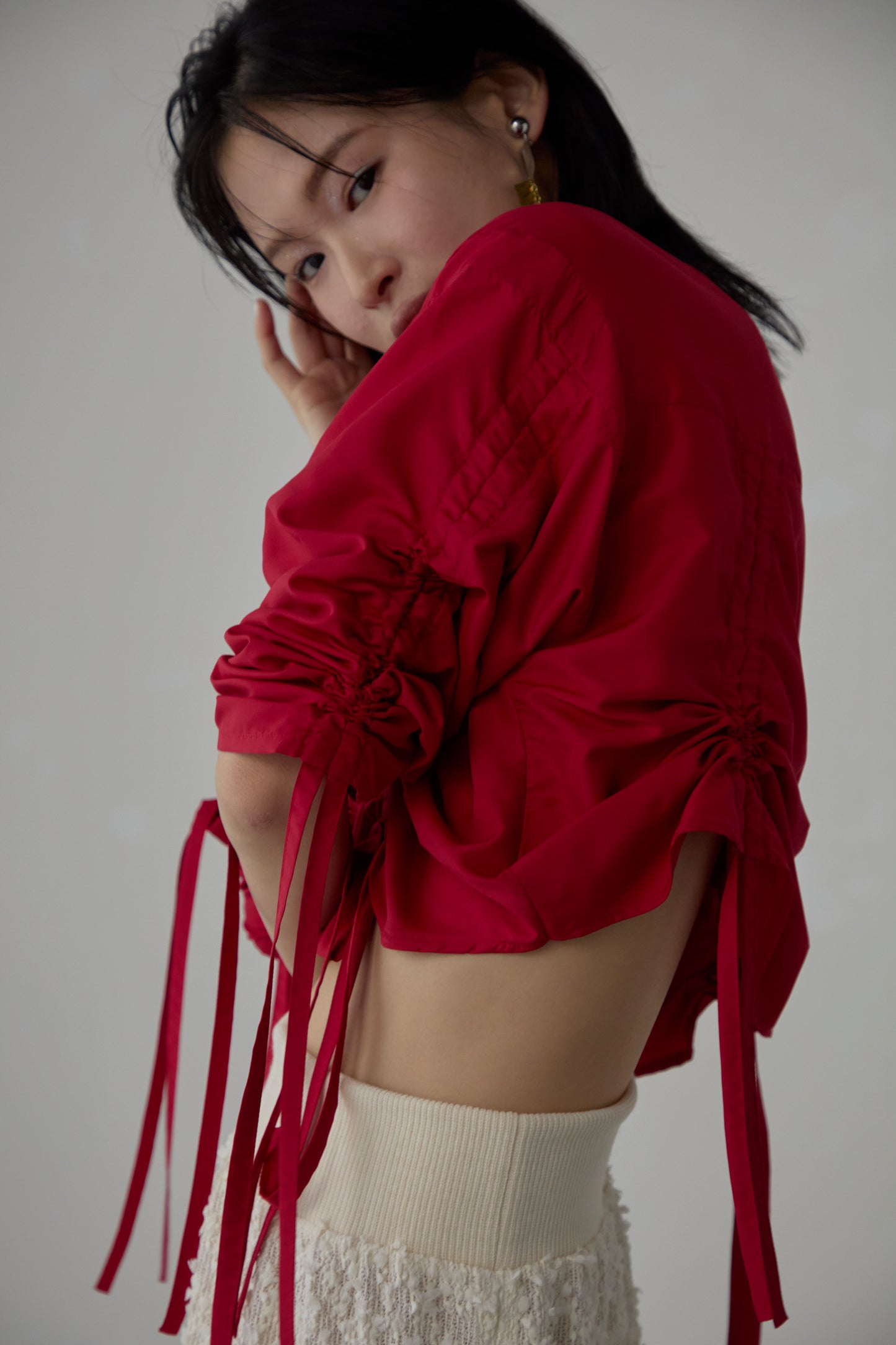【Pre order】 Multi way blouse / Red
