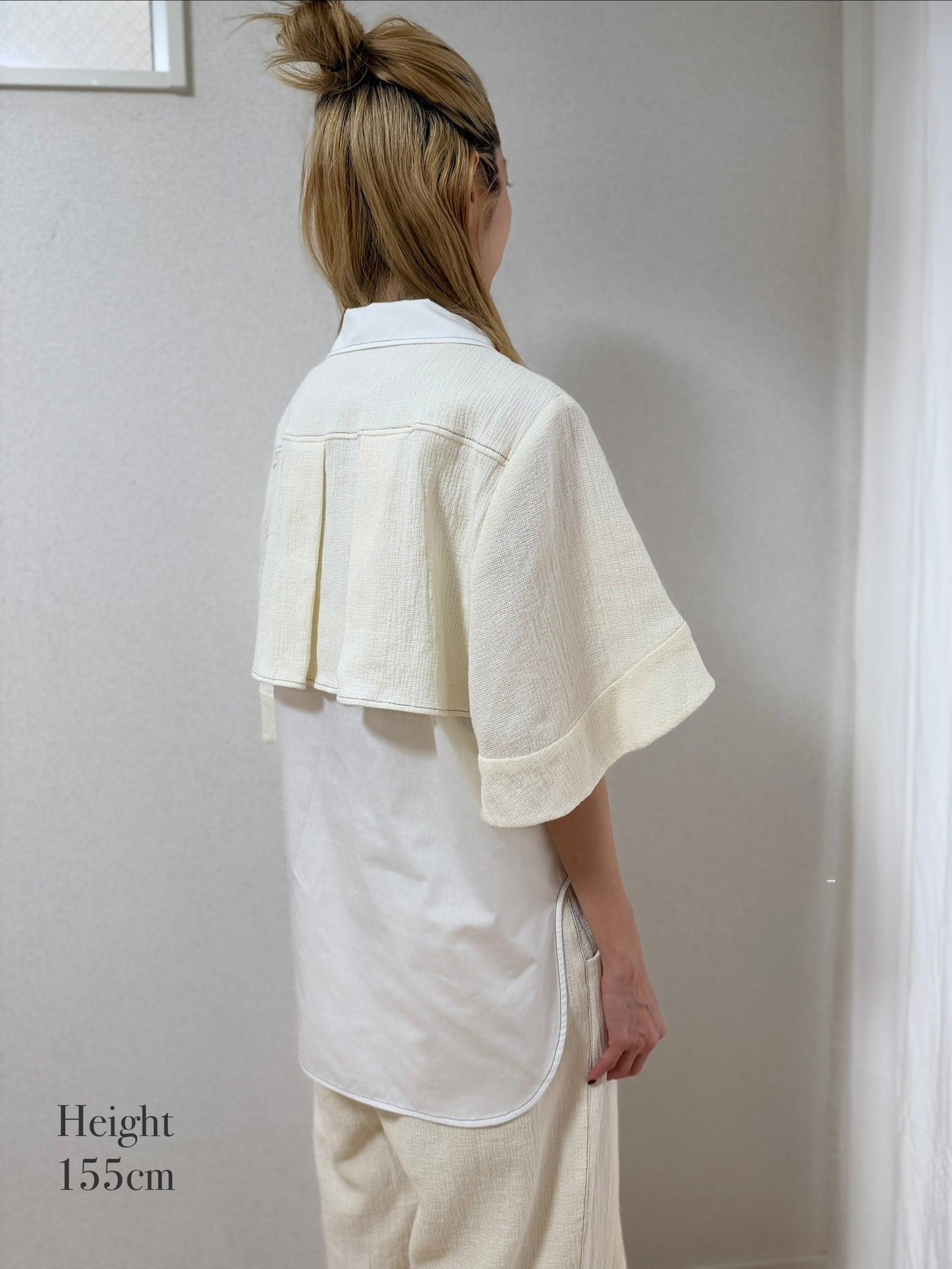 【Pre order】Panama woven shirt / White