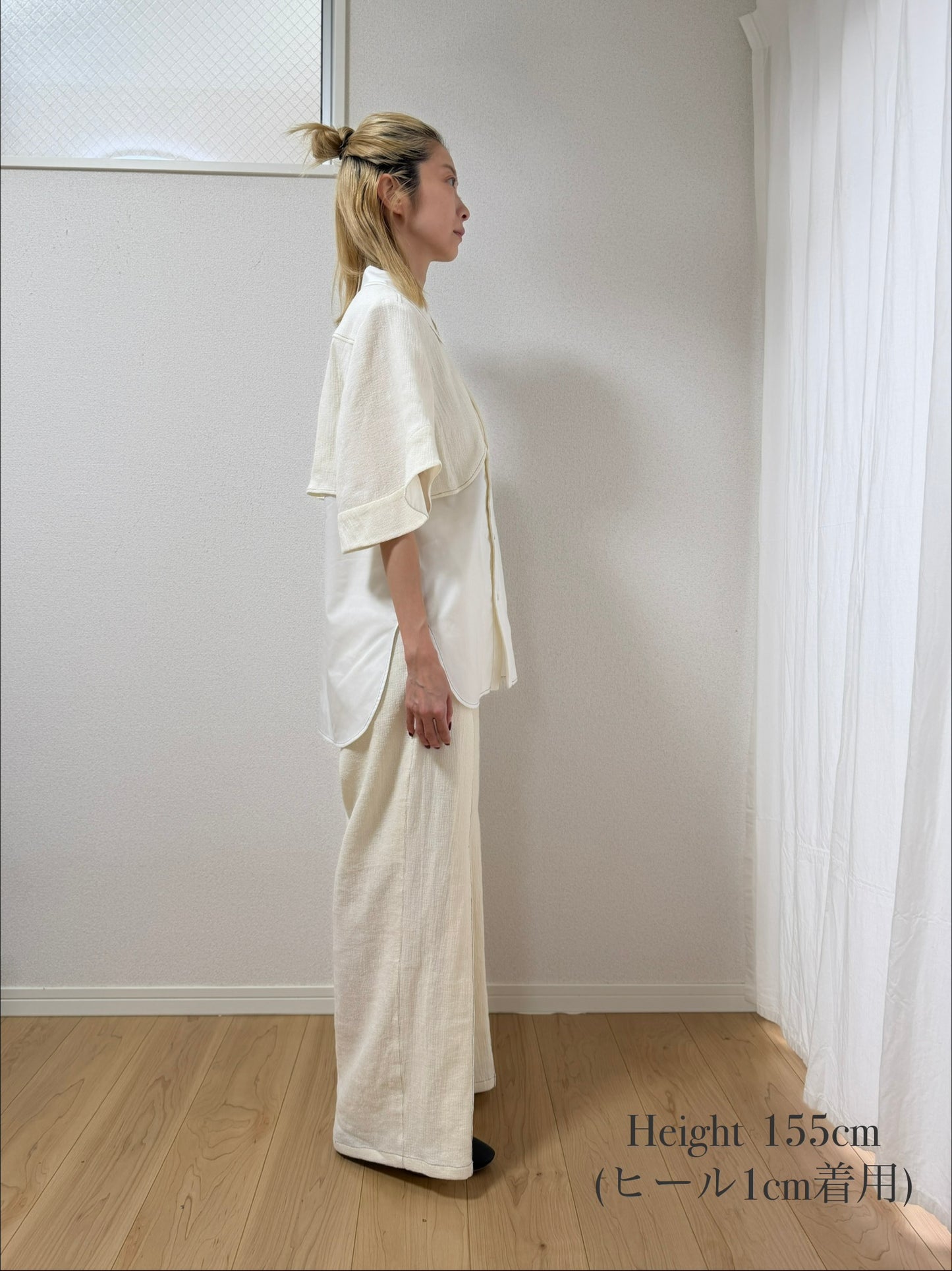 【Pre order】Panama woven pants / White