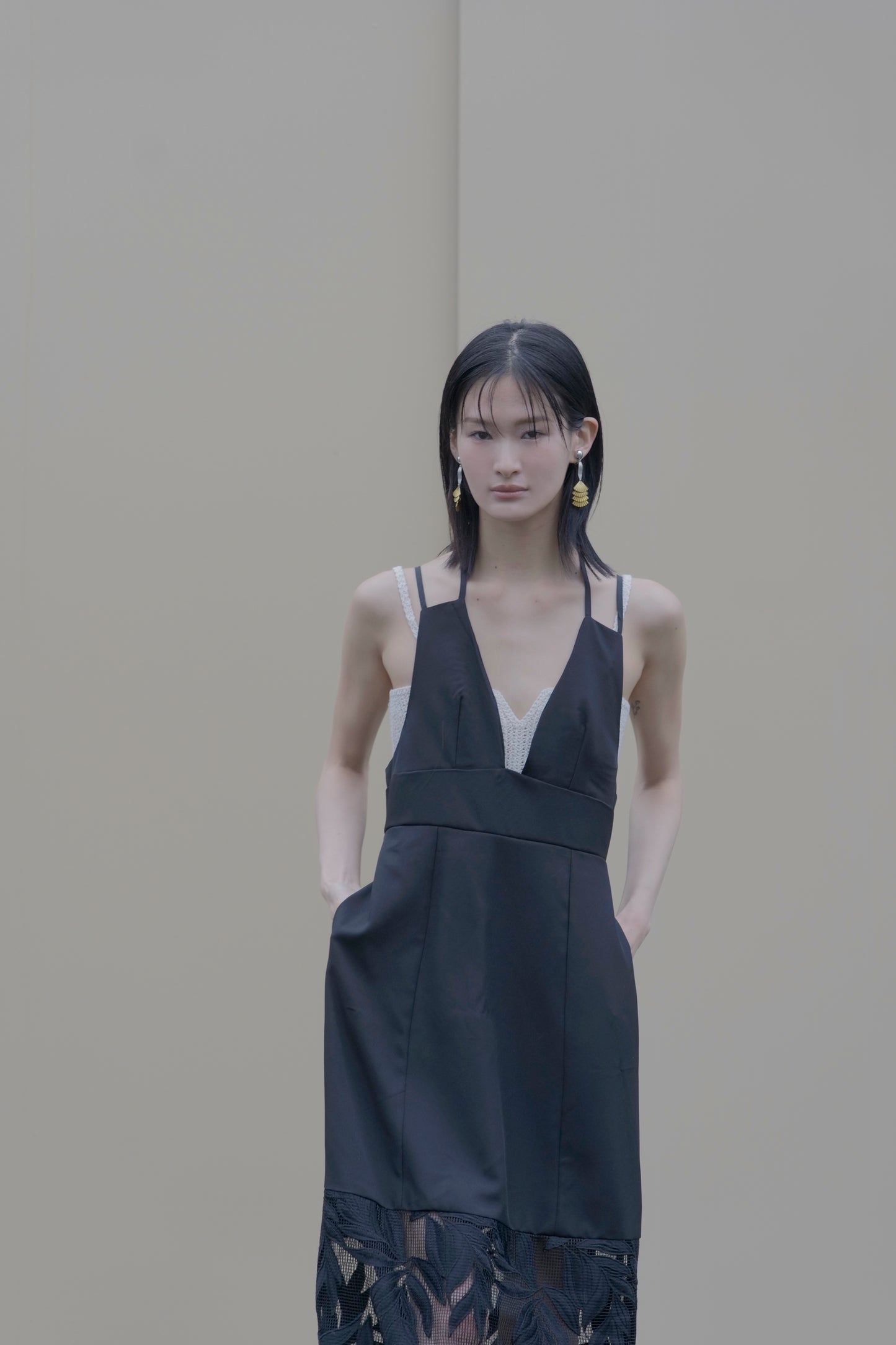 【Pre order】 leaf Camisole Dress