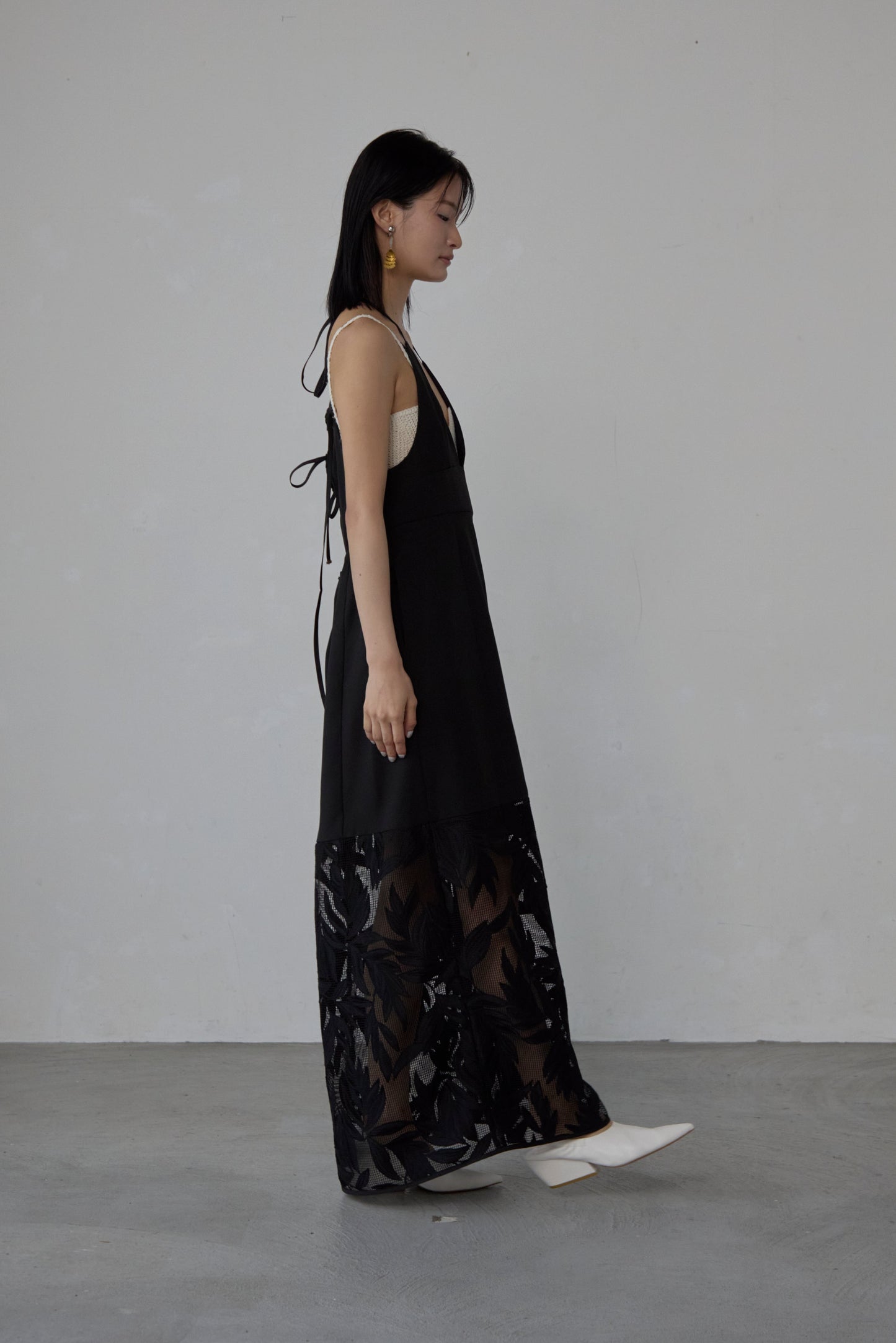 【Pre order】 leaf Camisole Dress