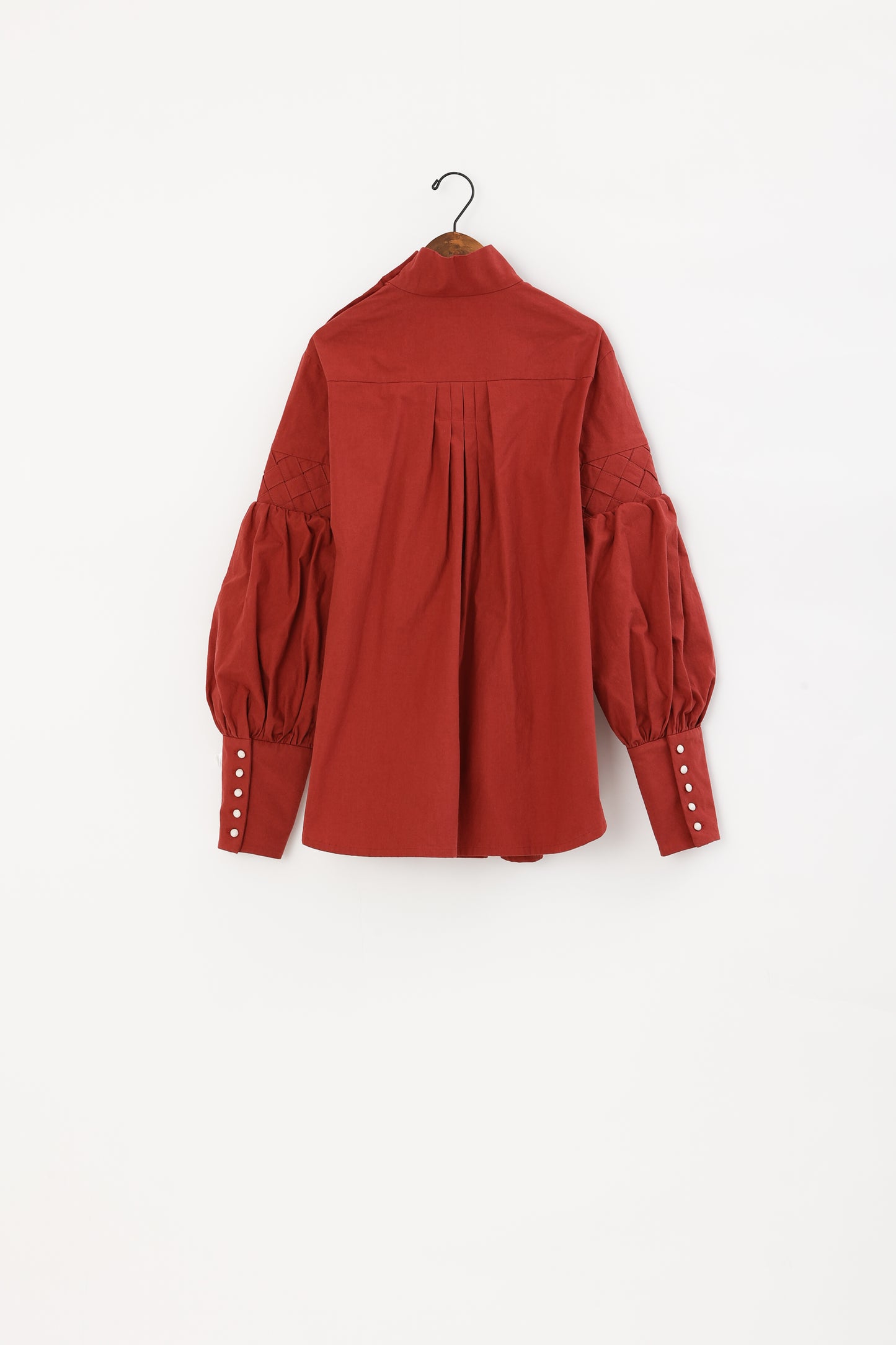 Basket weaving blouse / Red