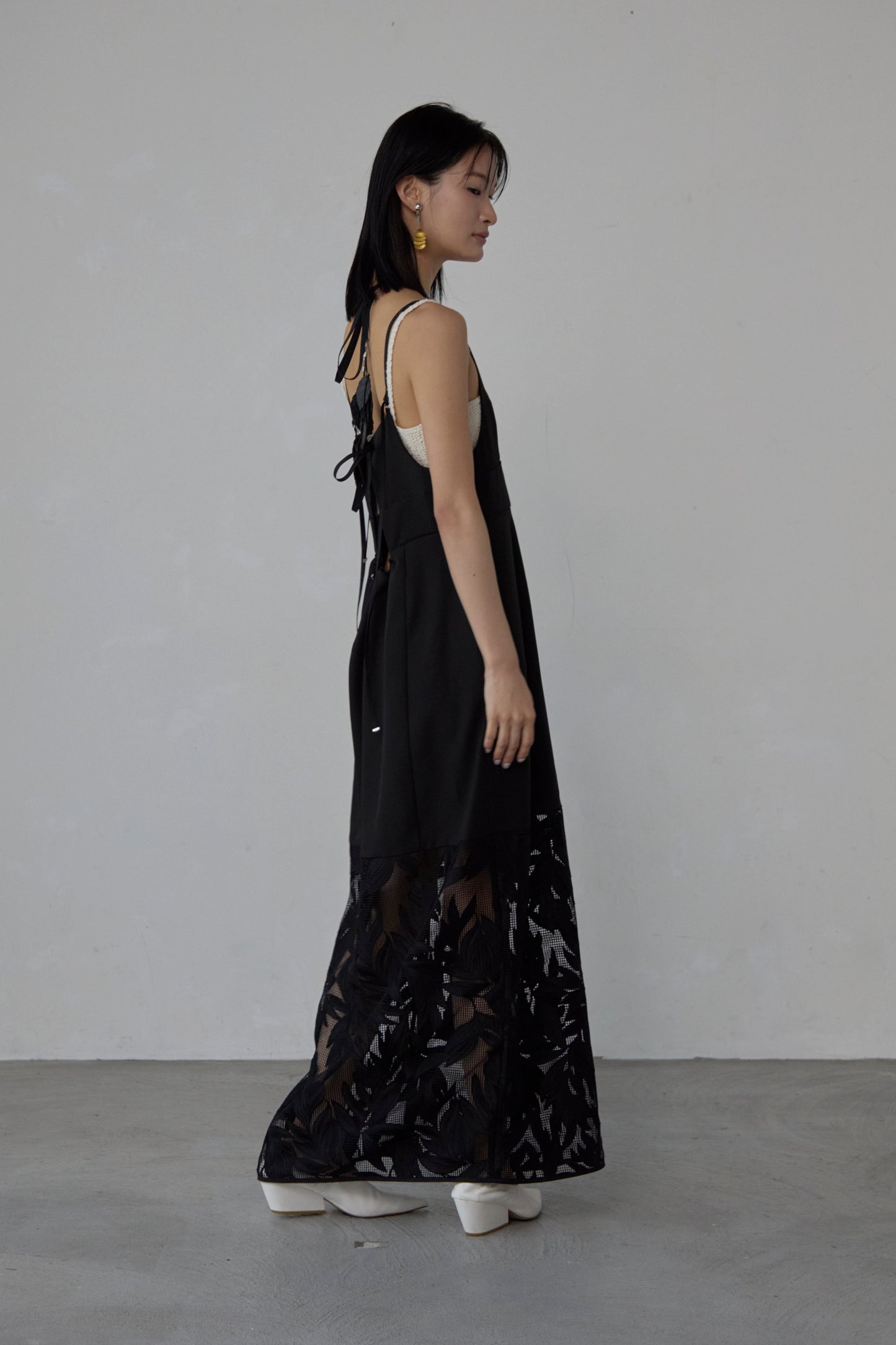 【Pre order】 leaf Camisole Dress