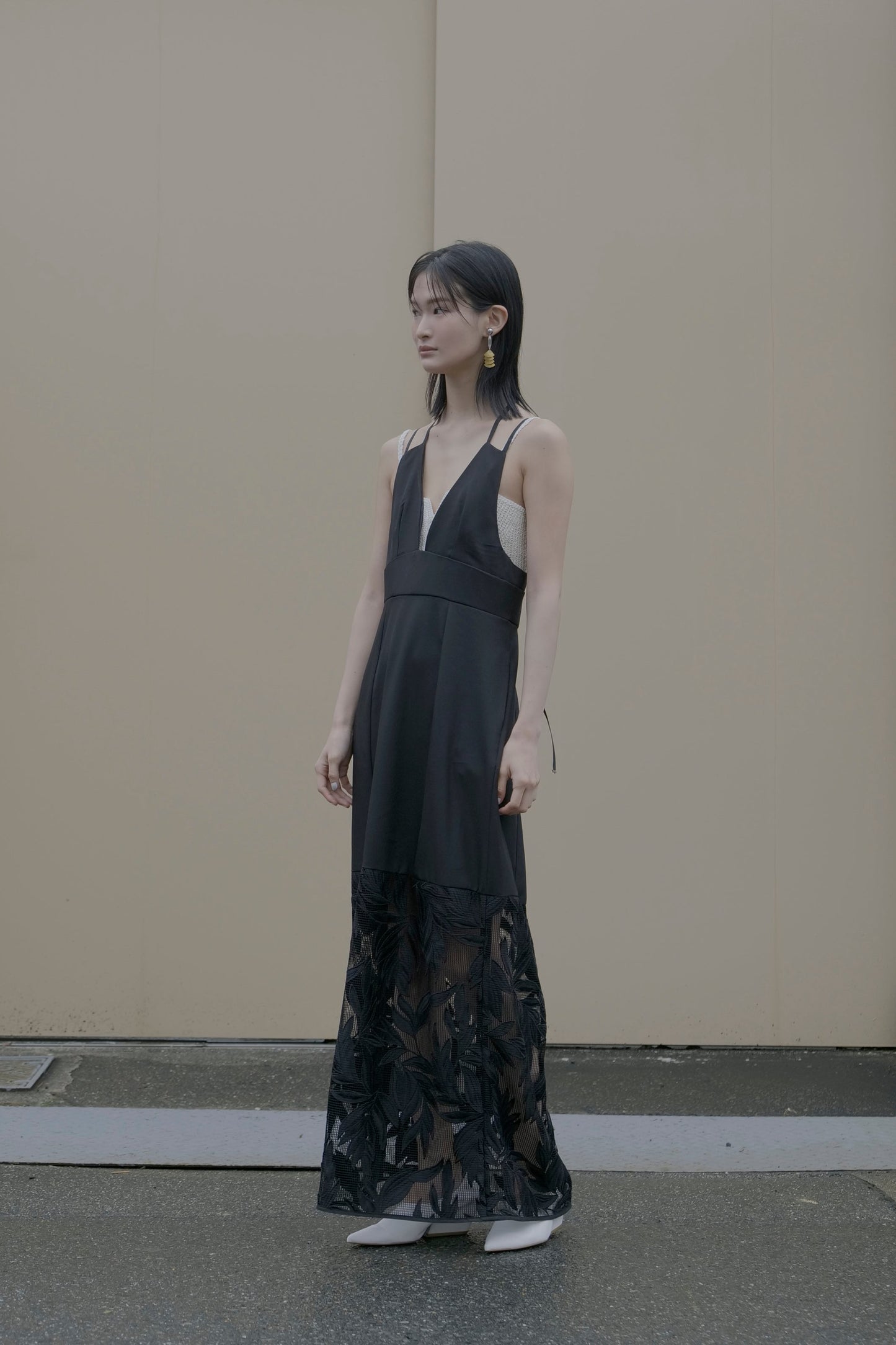 【Pre order】 leaf Camisole Dress