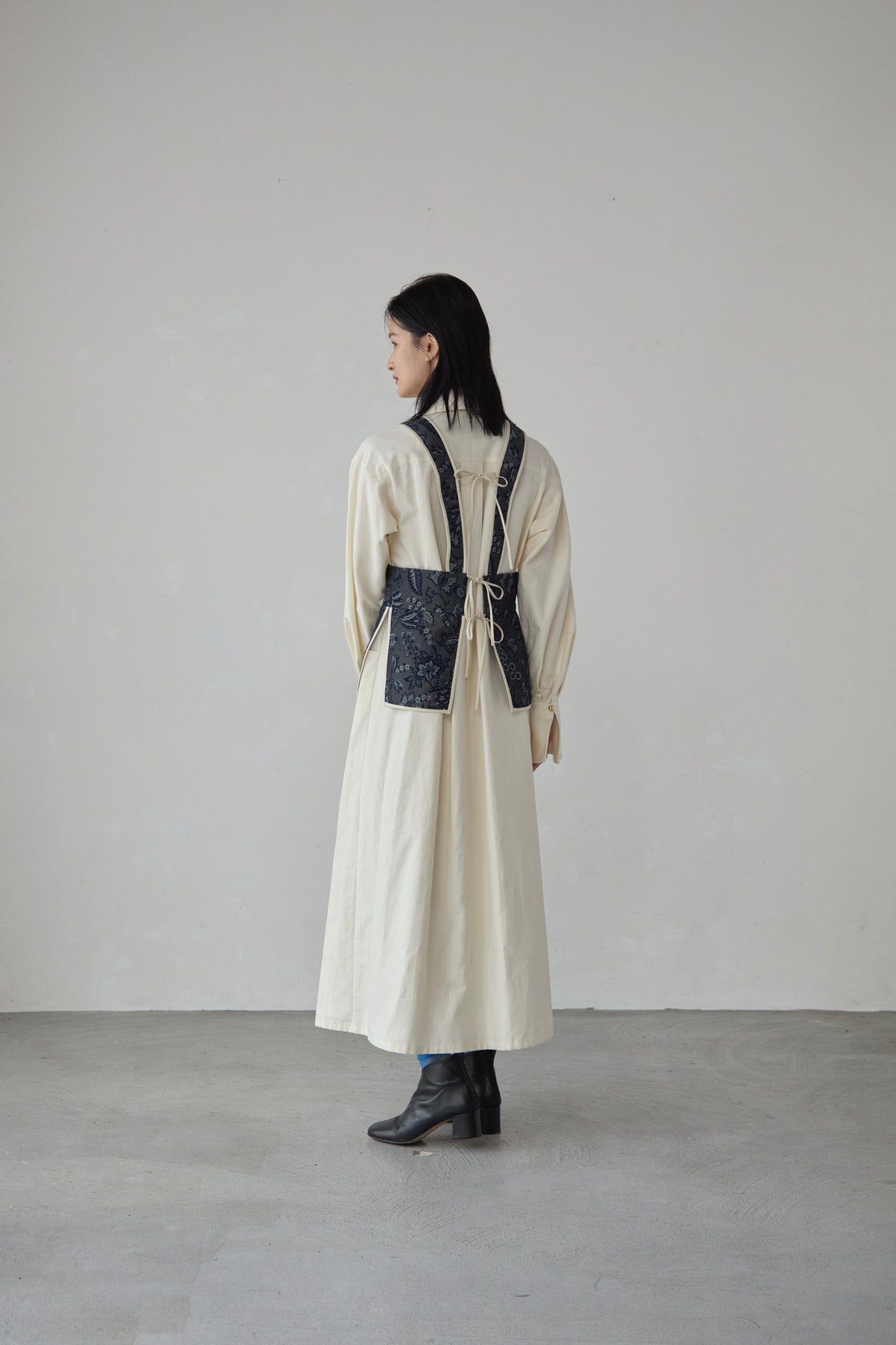 Jaquard Corset Vest / Black