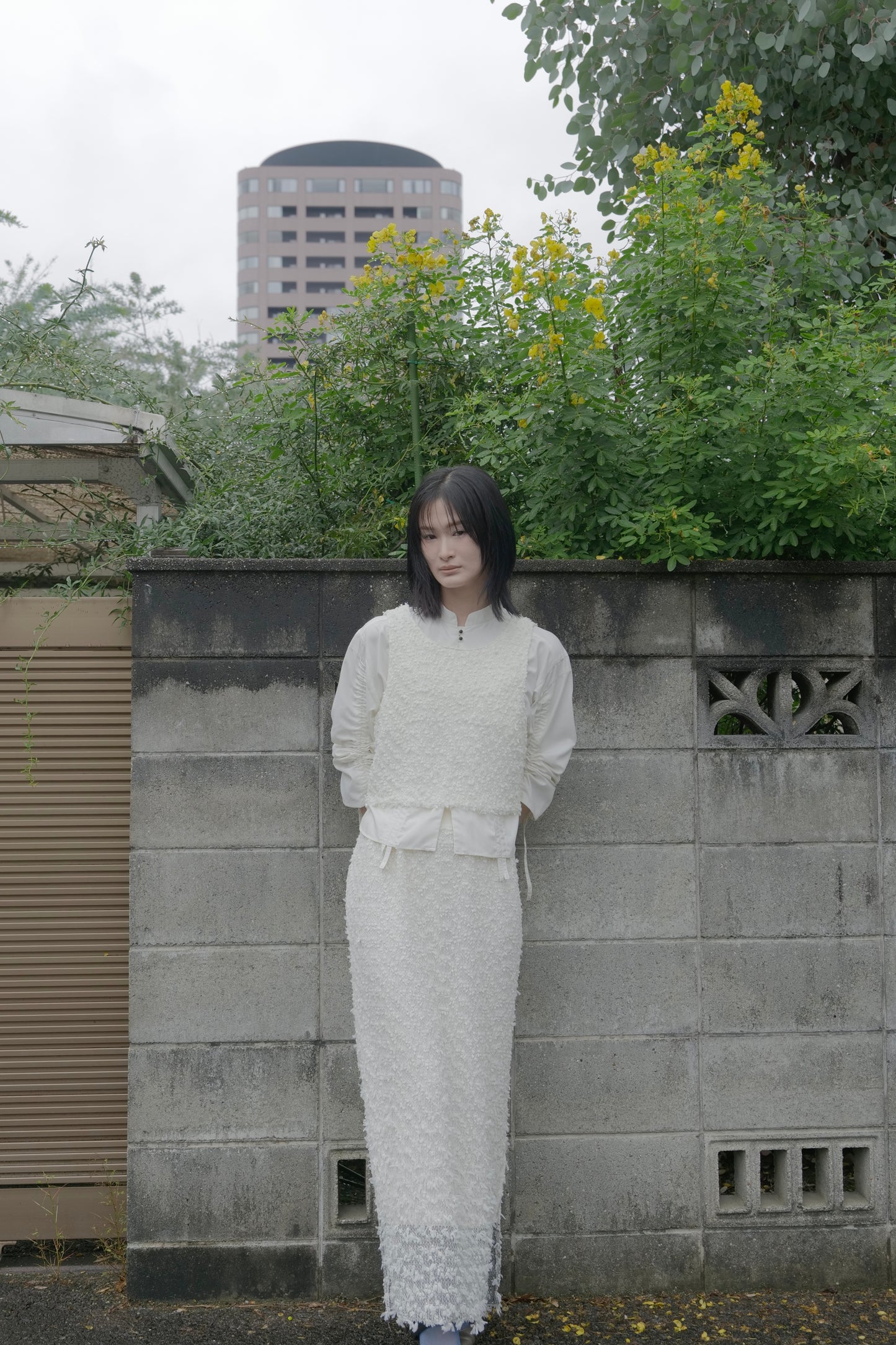 【Pre order】 Washi tweed skirt