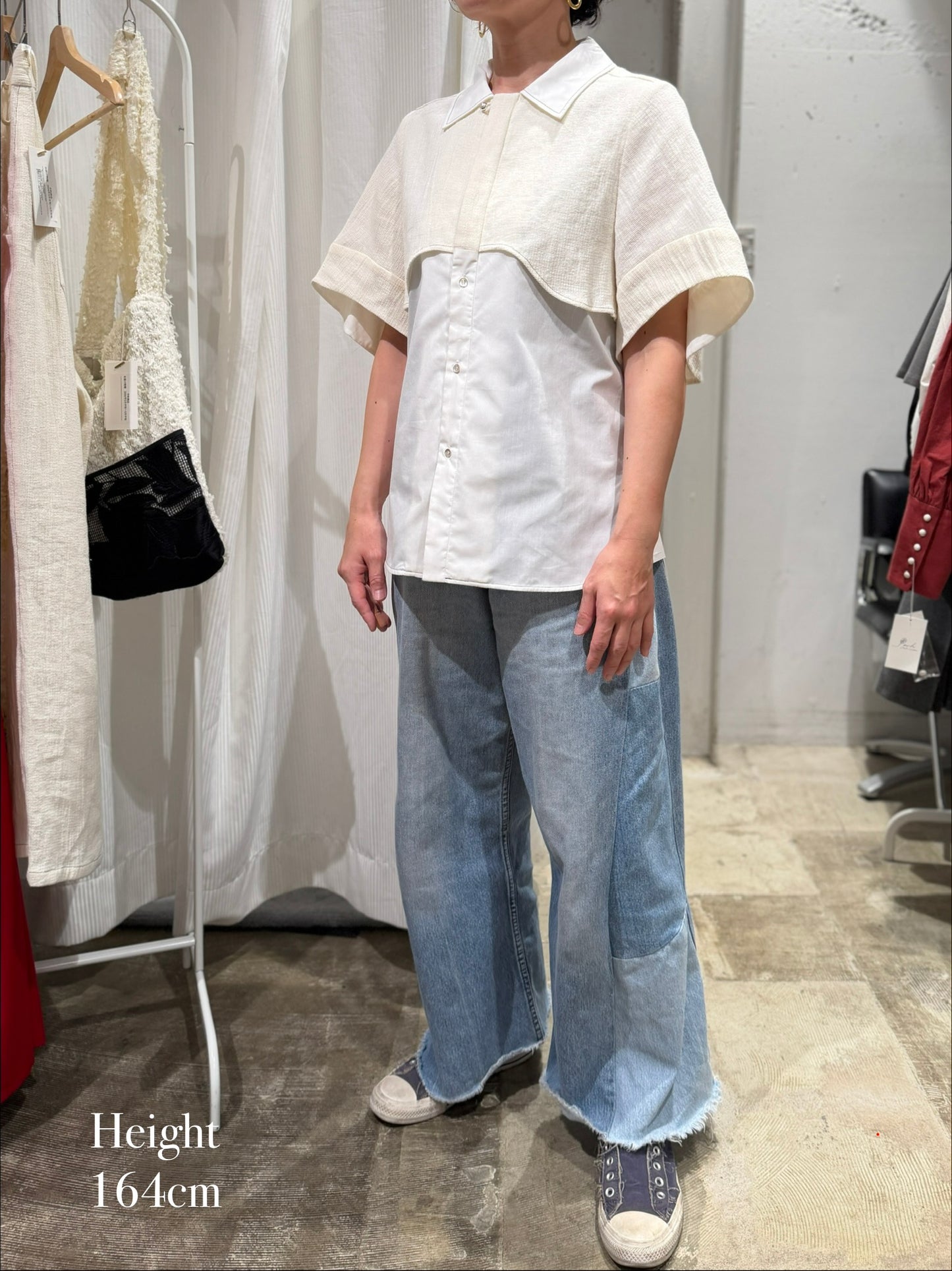 【Pre order】Panama woven shirt / White