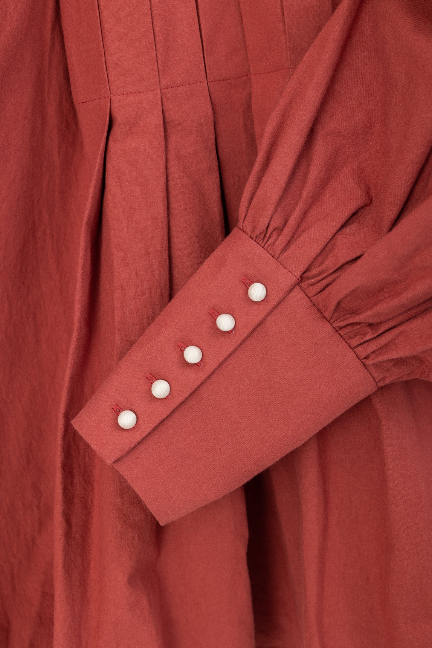 Basket weaving blouse / Red