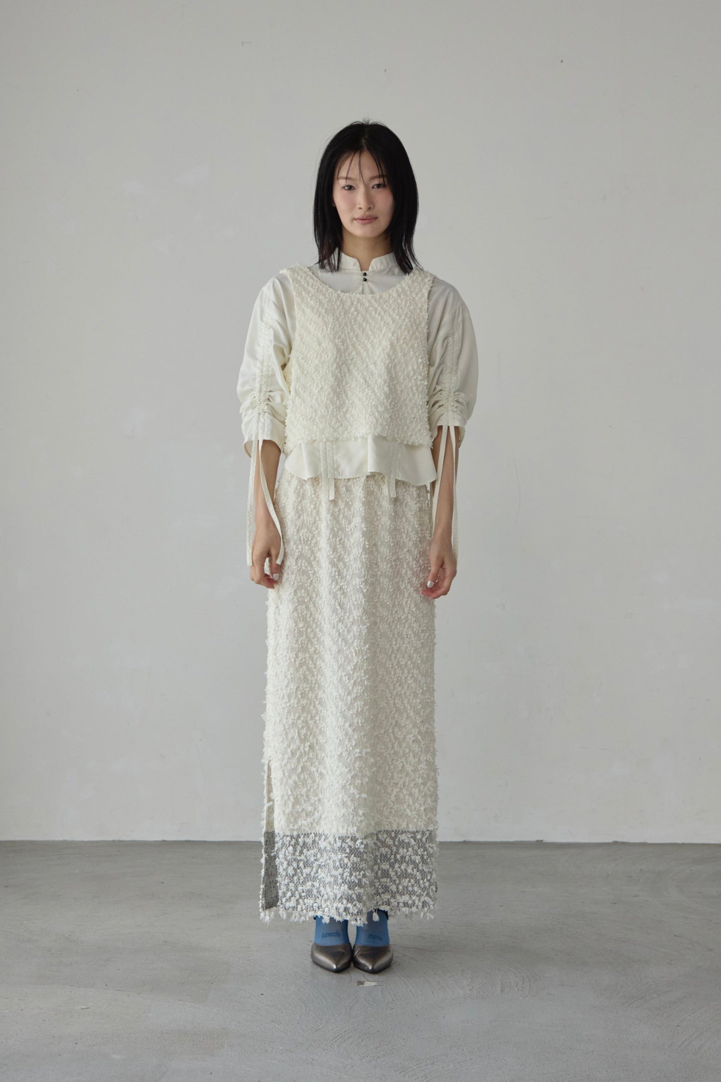 【Pre order】 Washi tweed skirt