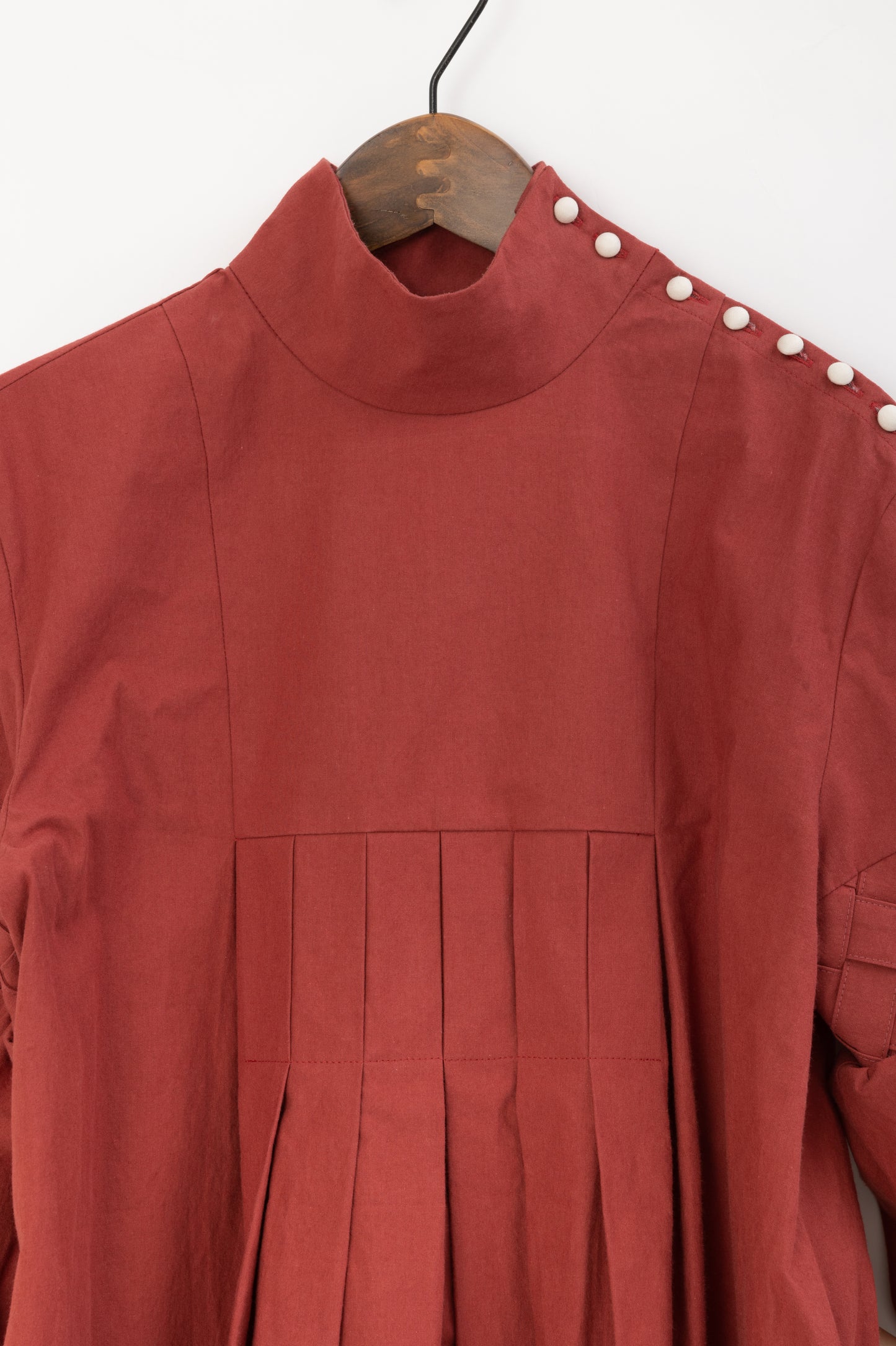 Basket weaving blouse / Red