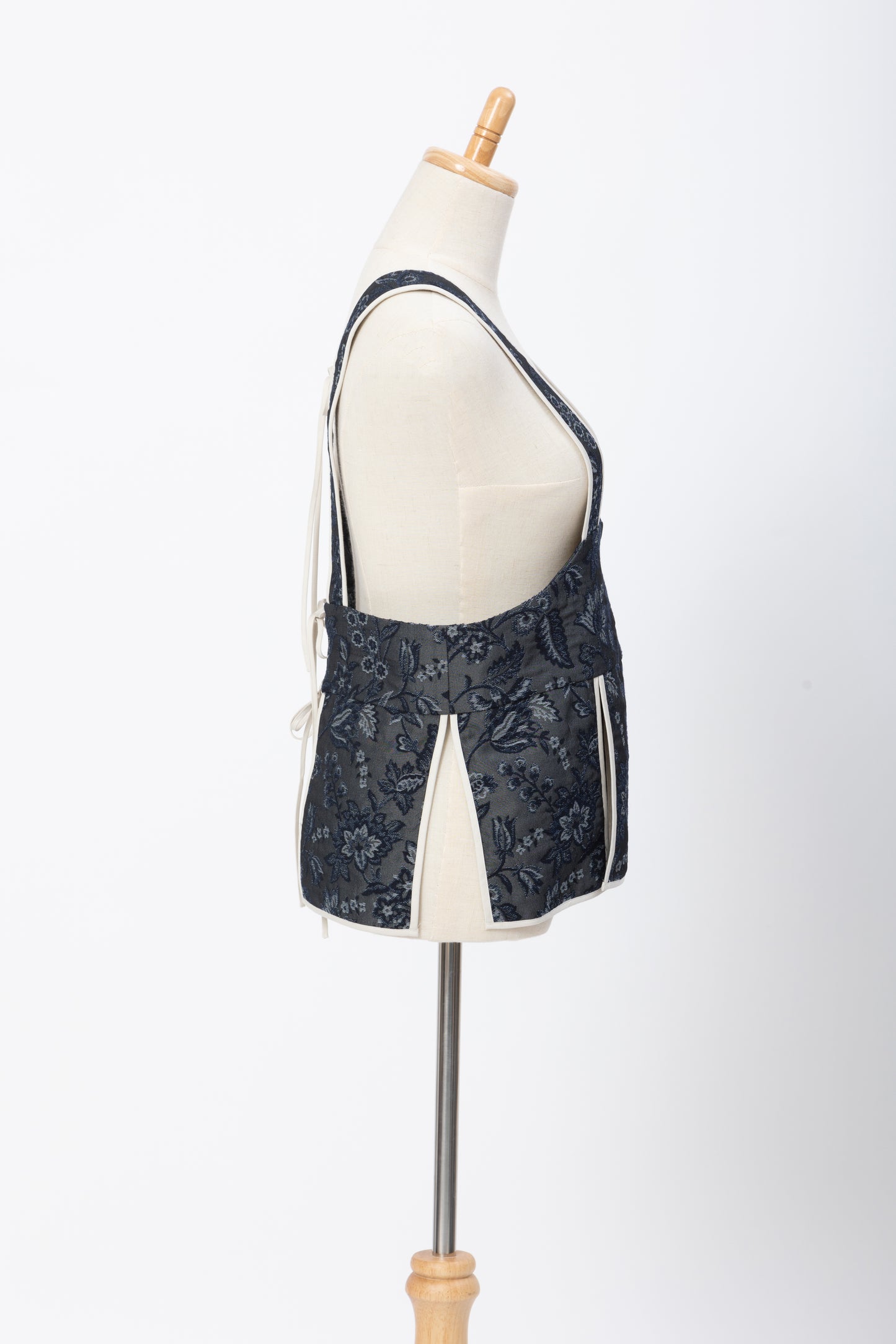 Jaquard Corset Vest / Black