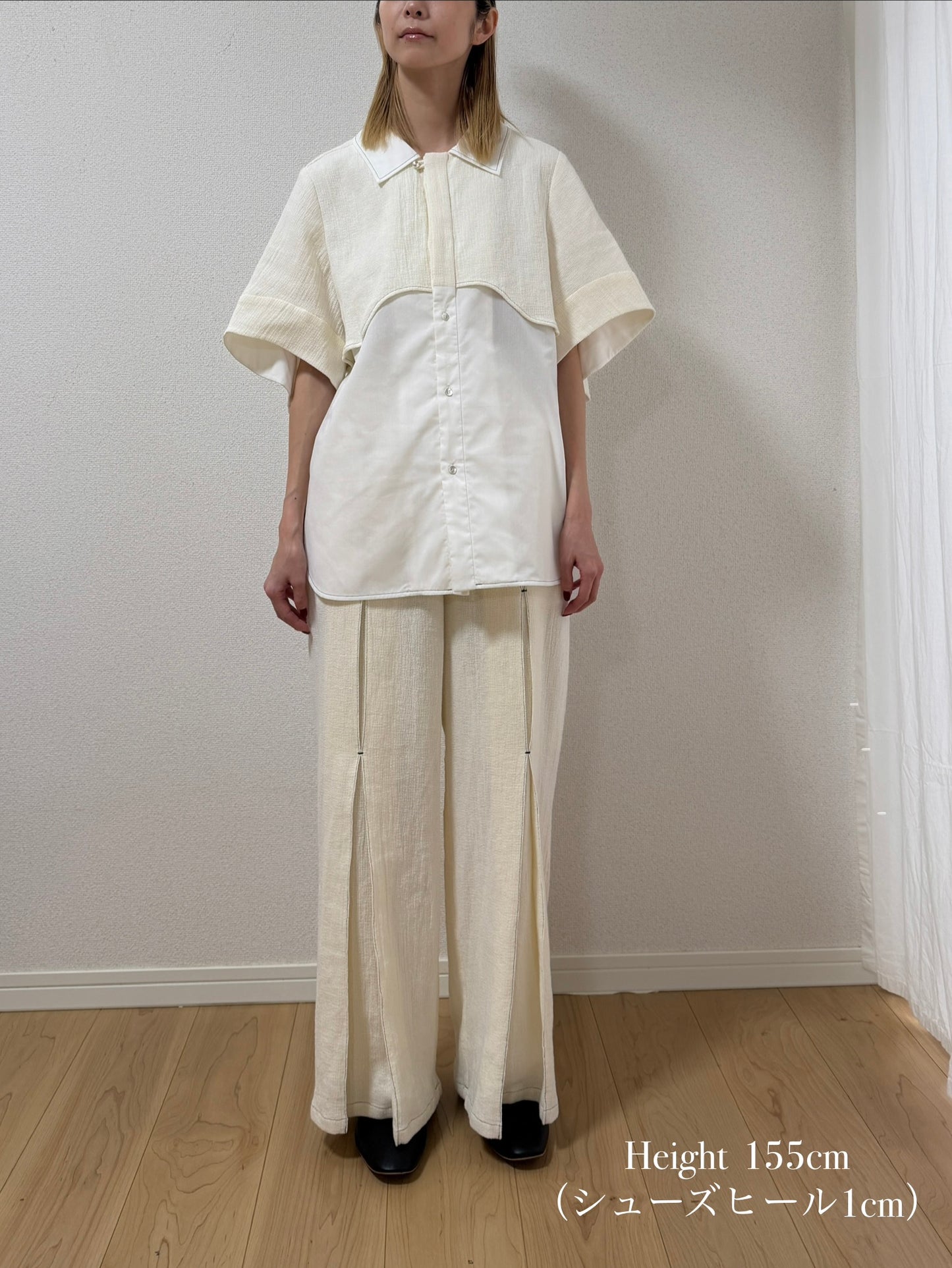 【Pre order】Panama woven pants / White