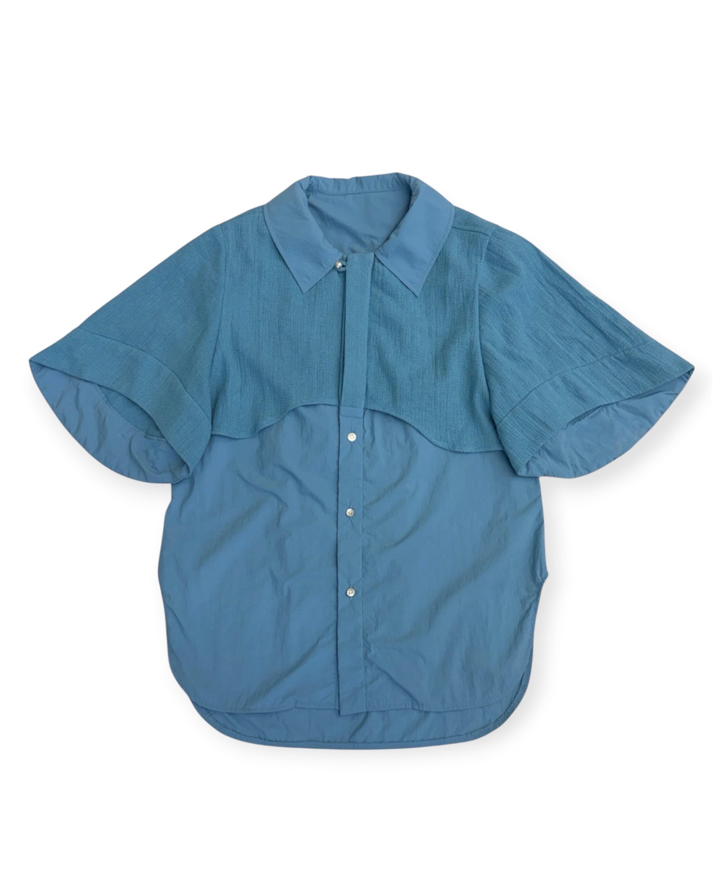 Panama woven shirt / Blue