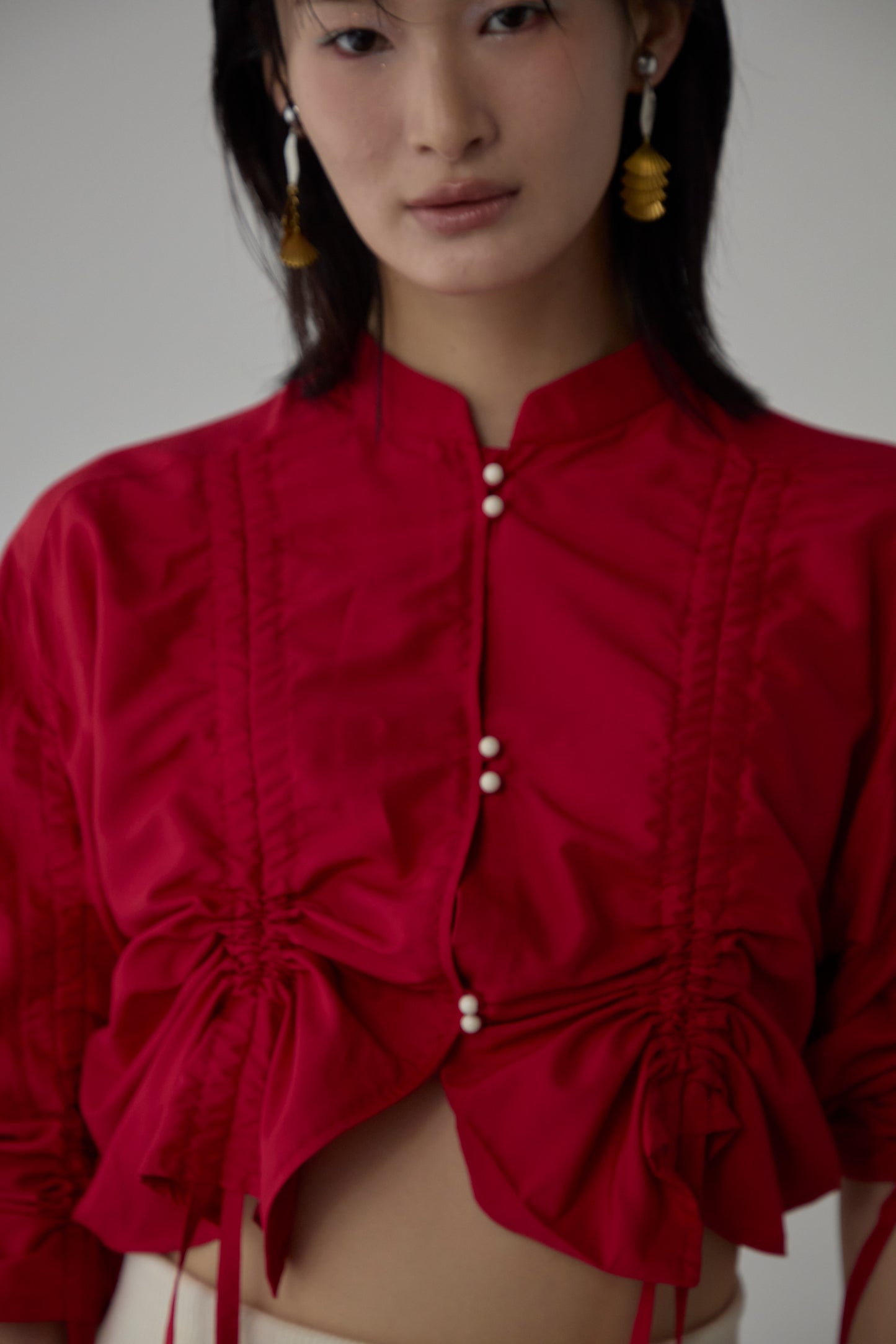 【Pre order】 Multi way blouse / Red