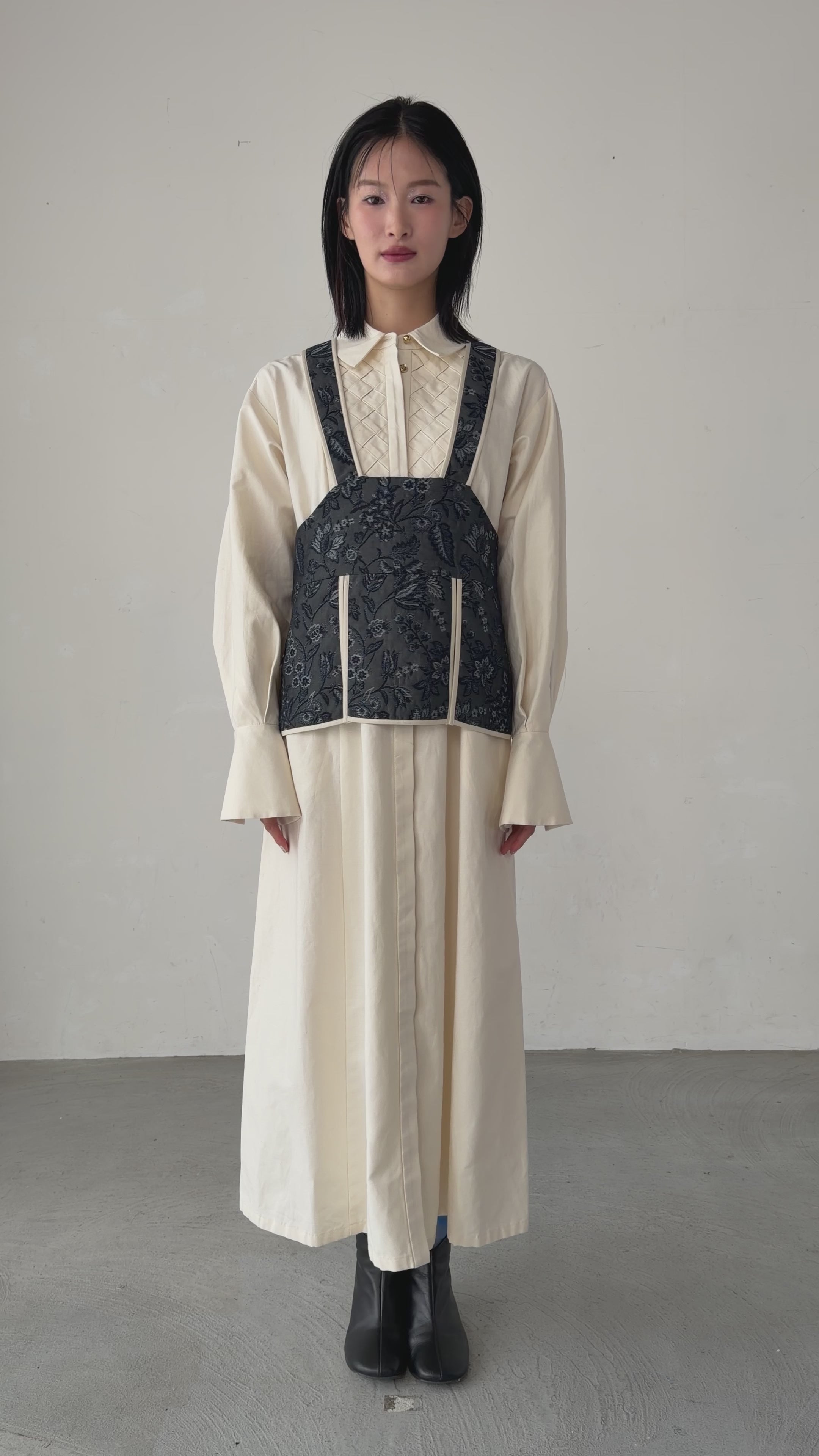 Jaquard Corset Vest / Black – jesh